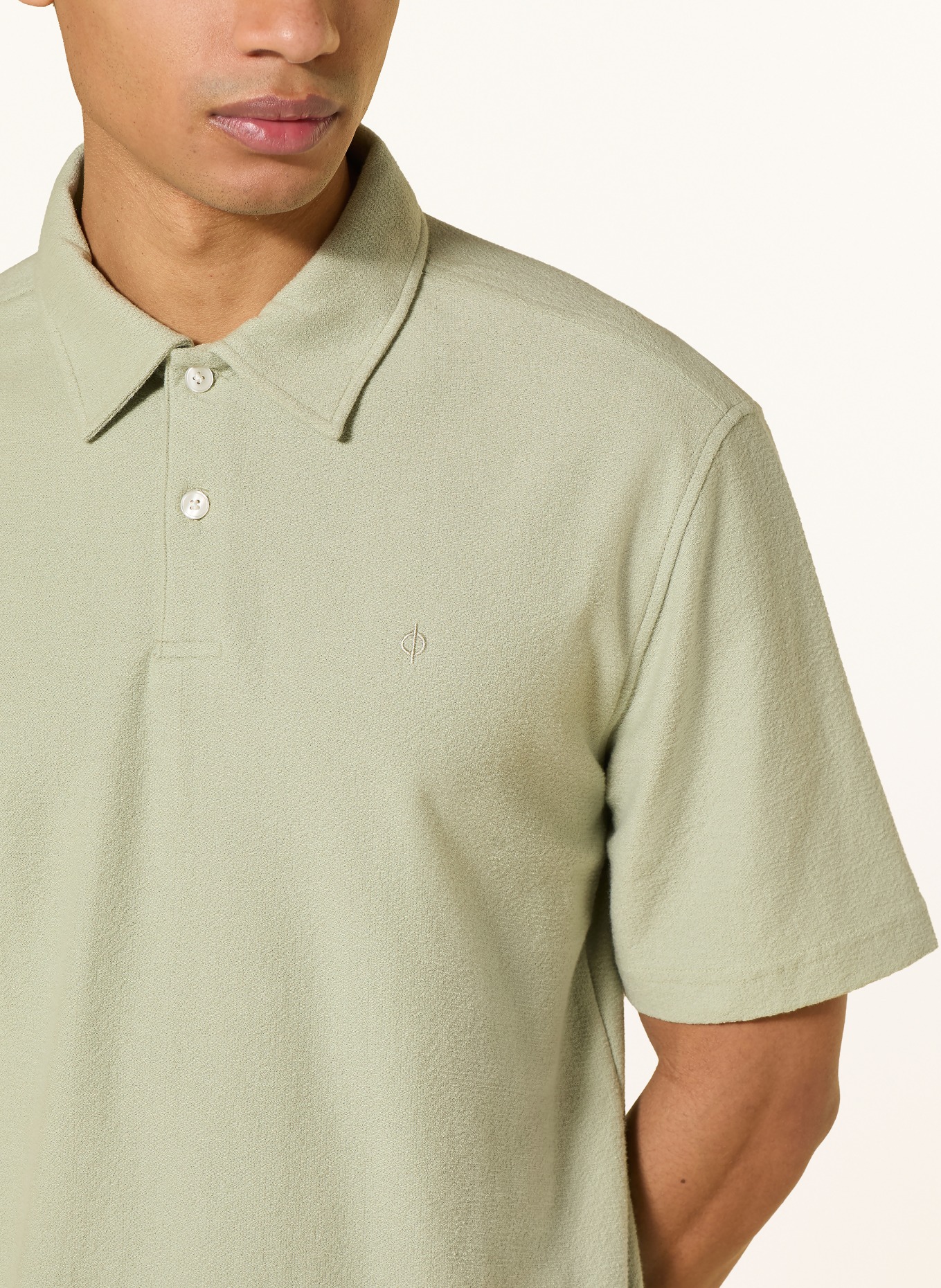 SAMSØE  SAMSØE Jersey polo shirt SAKVISTBRO Regular fit: LIGHT GREEN