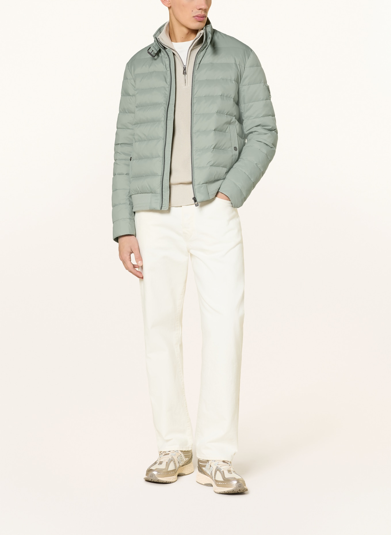 BELSTAFF Lightweight-Daunenjacke CIRCUIT: HELLGRÜN