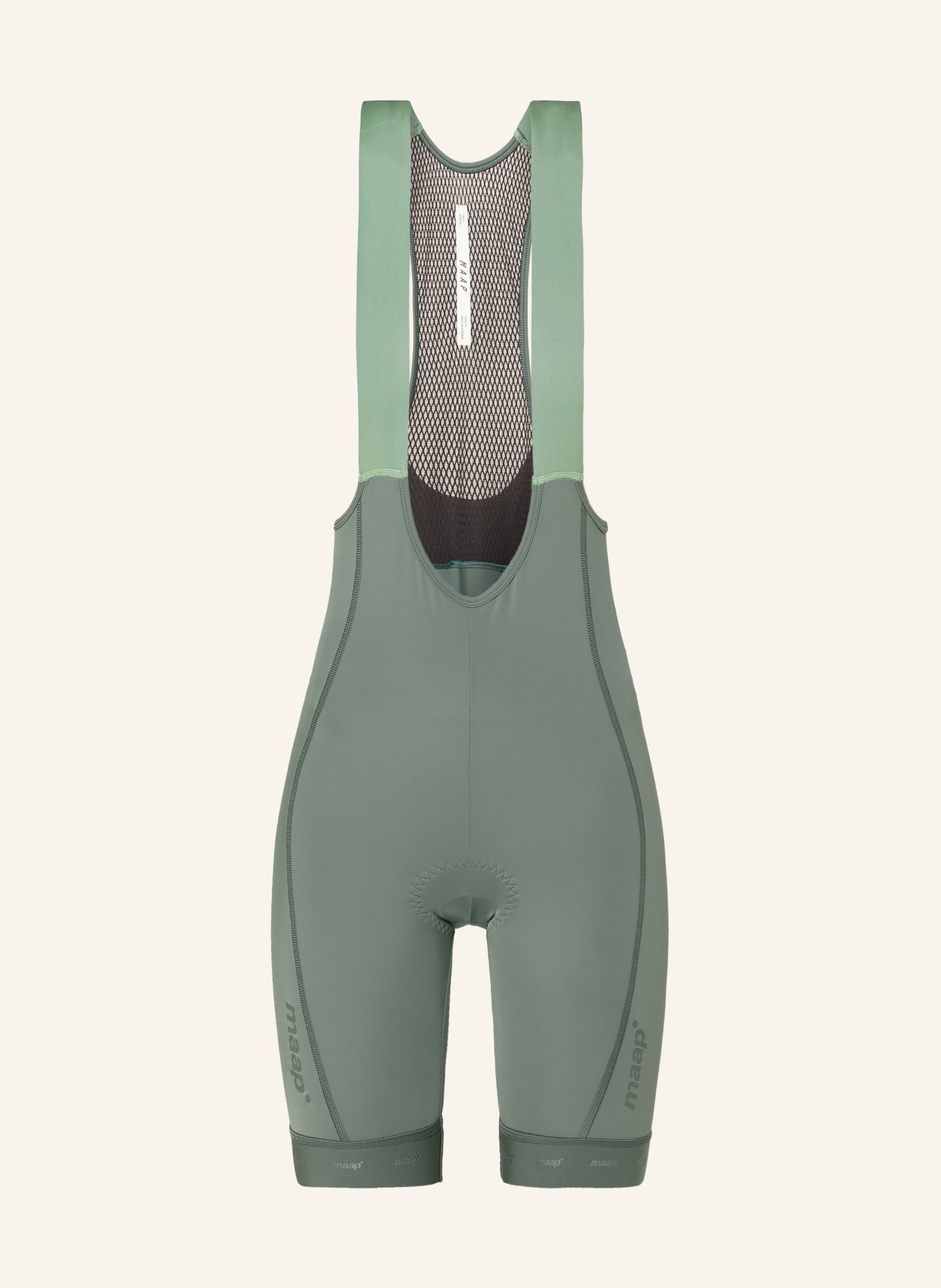 MAAP Cyklistické kalhoty TRAINING BIB 3.0 se šlemi a polstrovanou vložkou: ZELENÁ