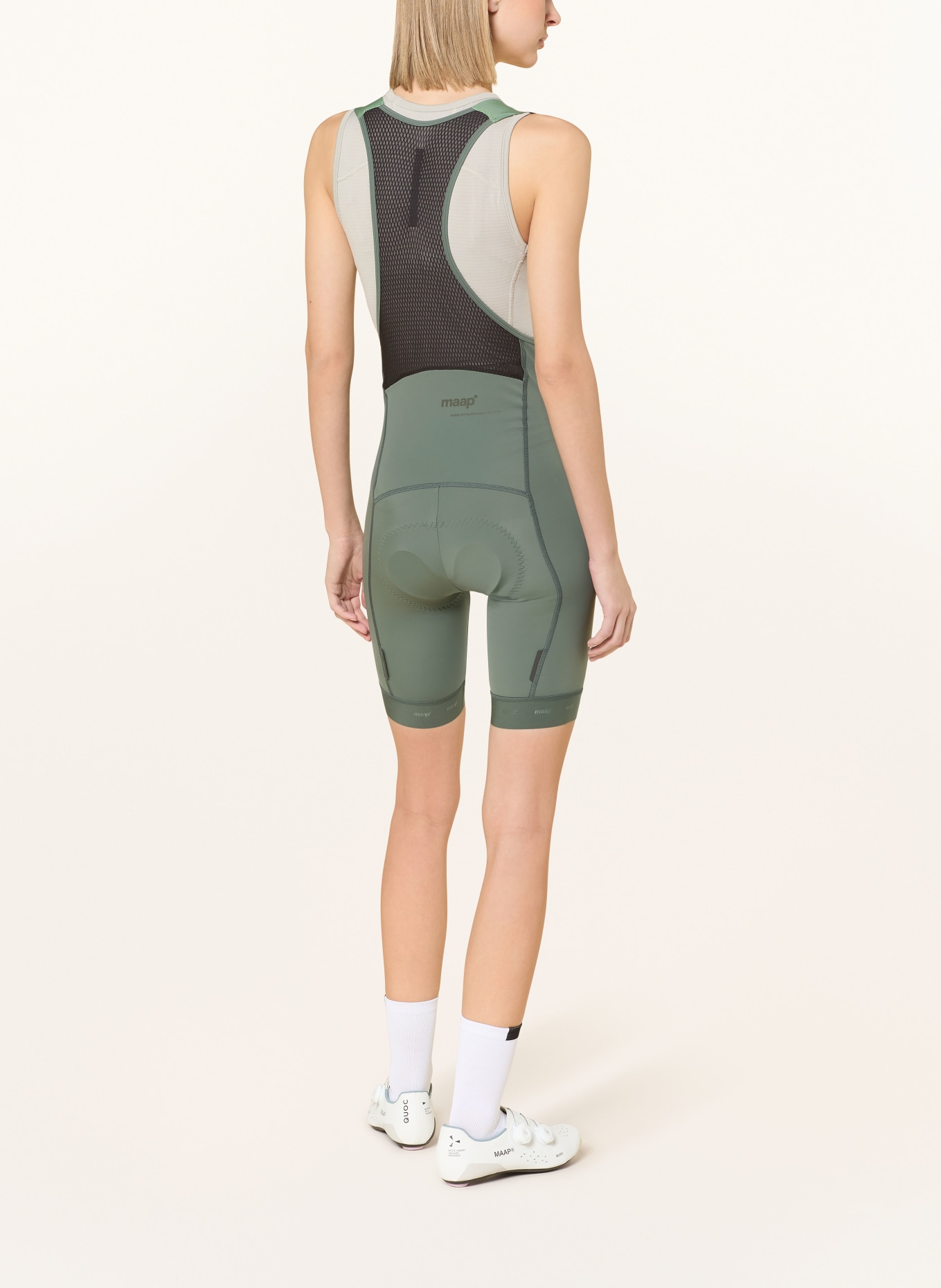 MAAP Cyklistické kalhoty TRAINING BIB 3.0 se šlemi a polstrovanou vložkou: ZELENÁ