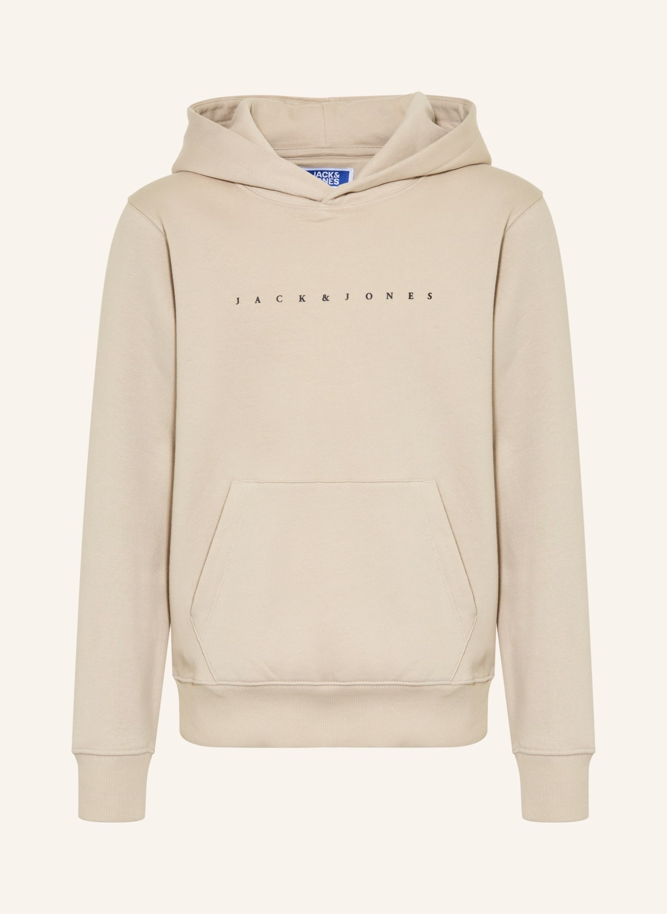 JACK&JONES Hoodie: BEIGE