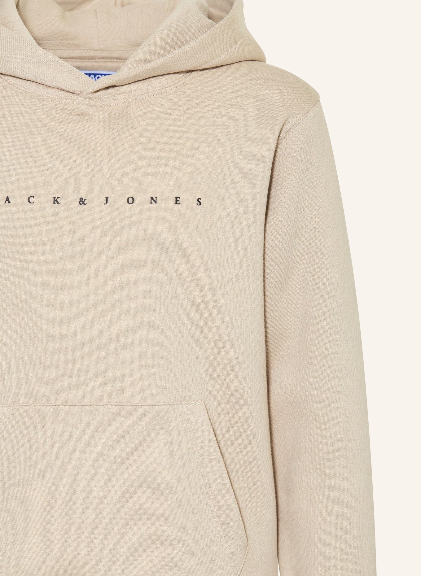 JACK&JONES Hoodie: BEIGE