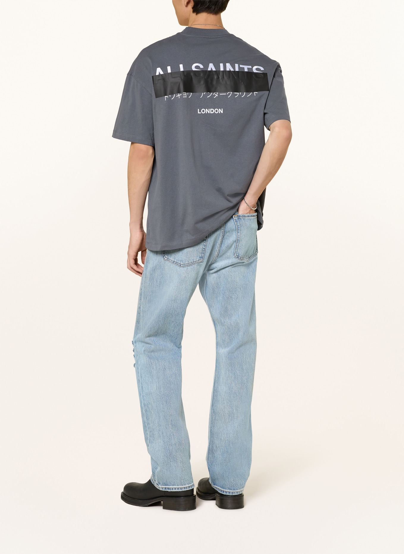 ALLSAINTS T-shirt REDACT: SZARONIEBIESKI