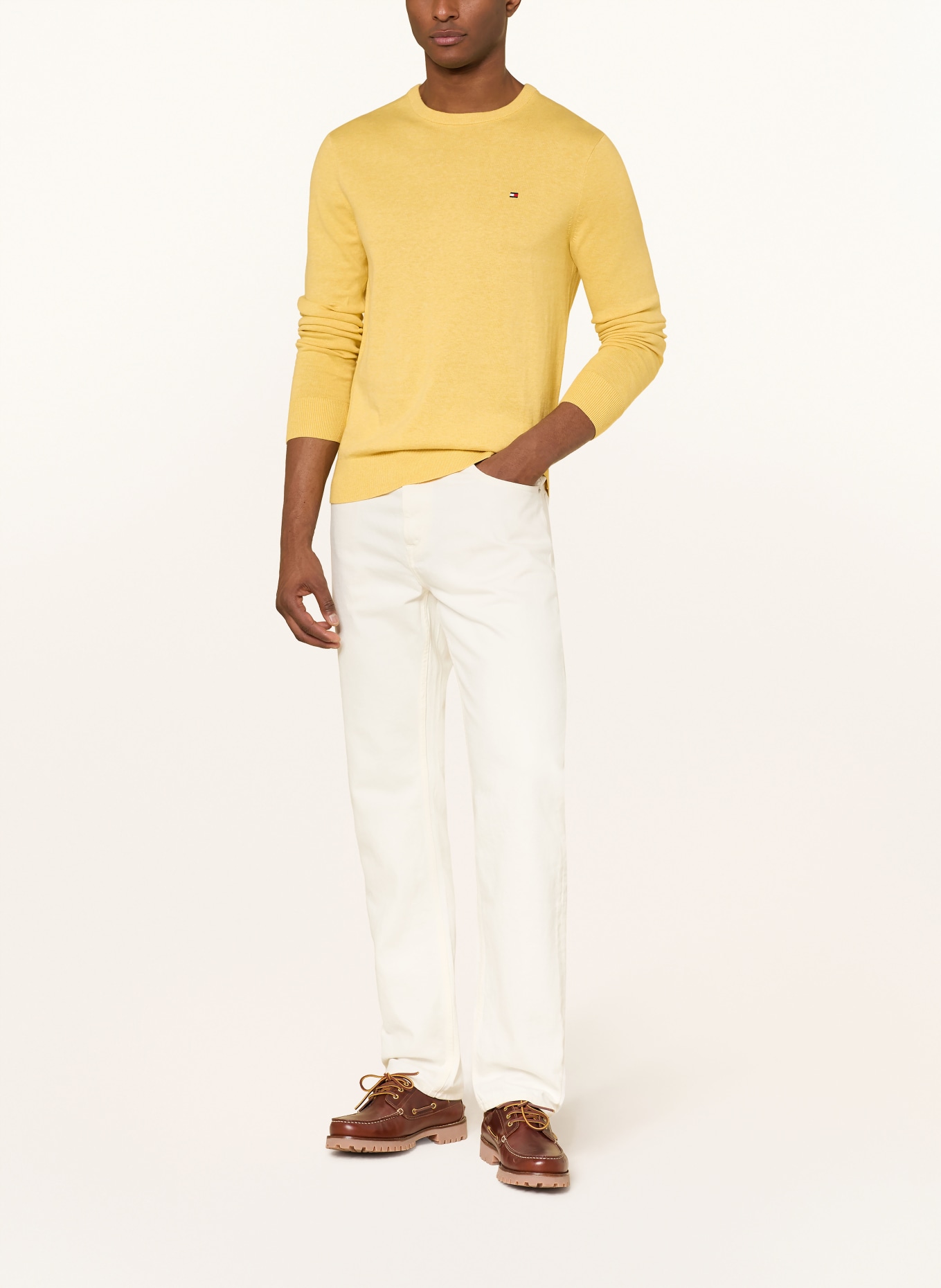 TOMMY HILFIGER pull: JAUNE