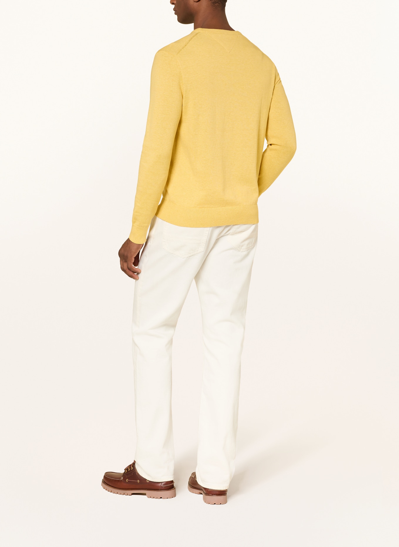 TOMMY HILFIGER pull: JAUNE