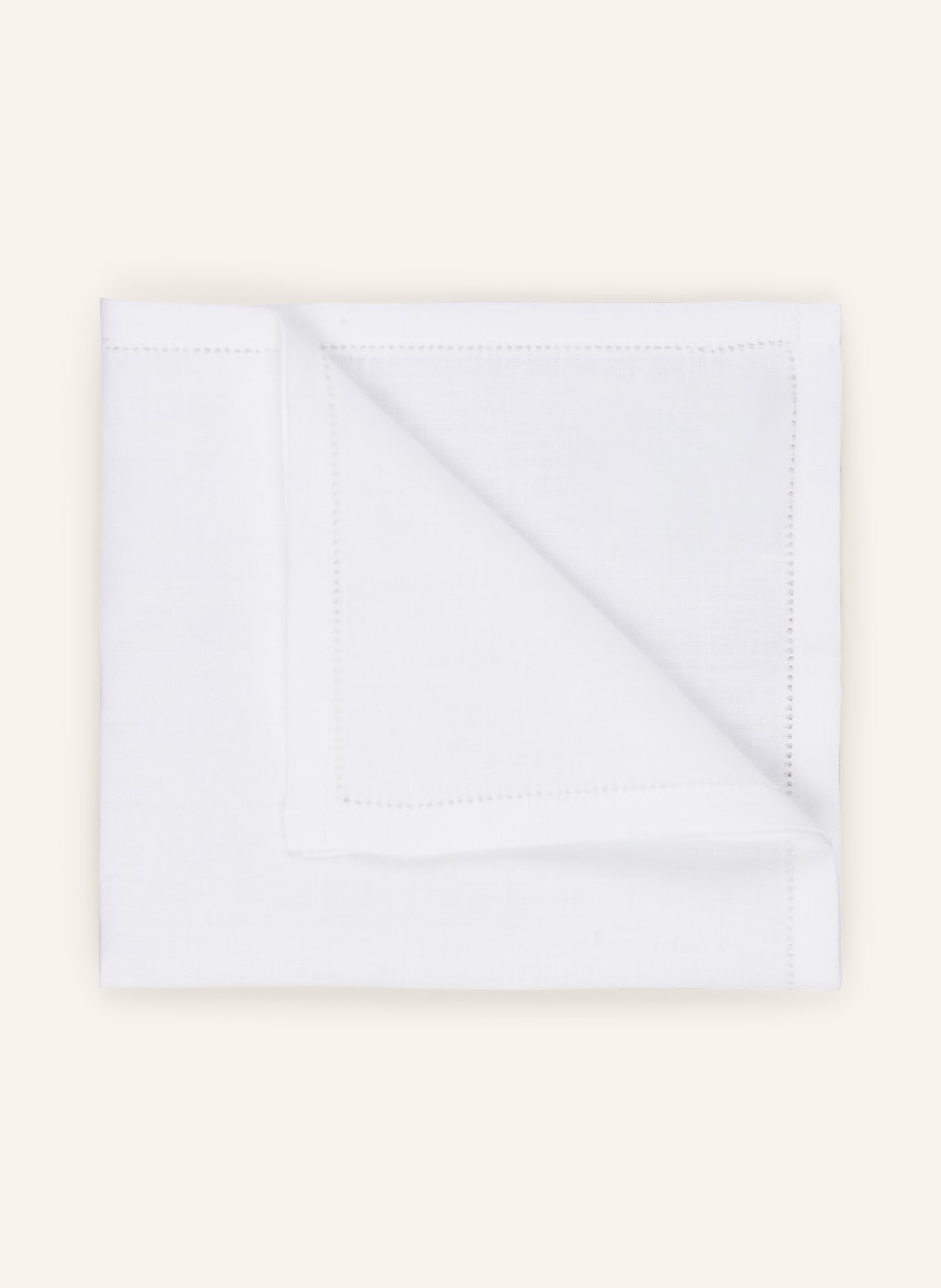 POLO RALPH LAUREN Linen pocket square: WHITE