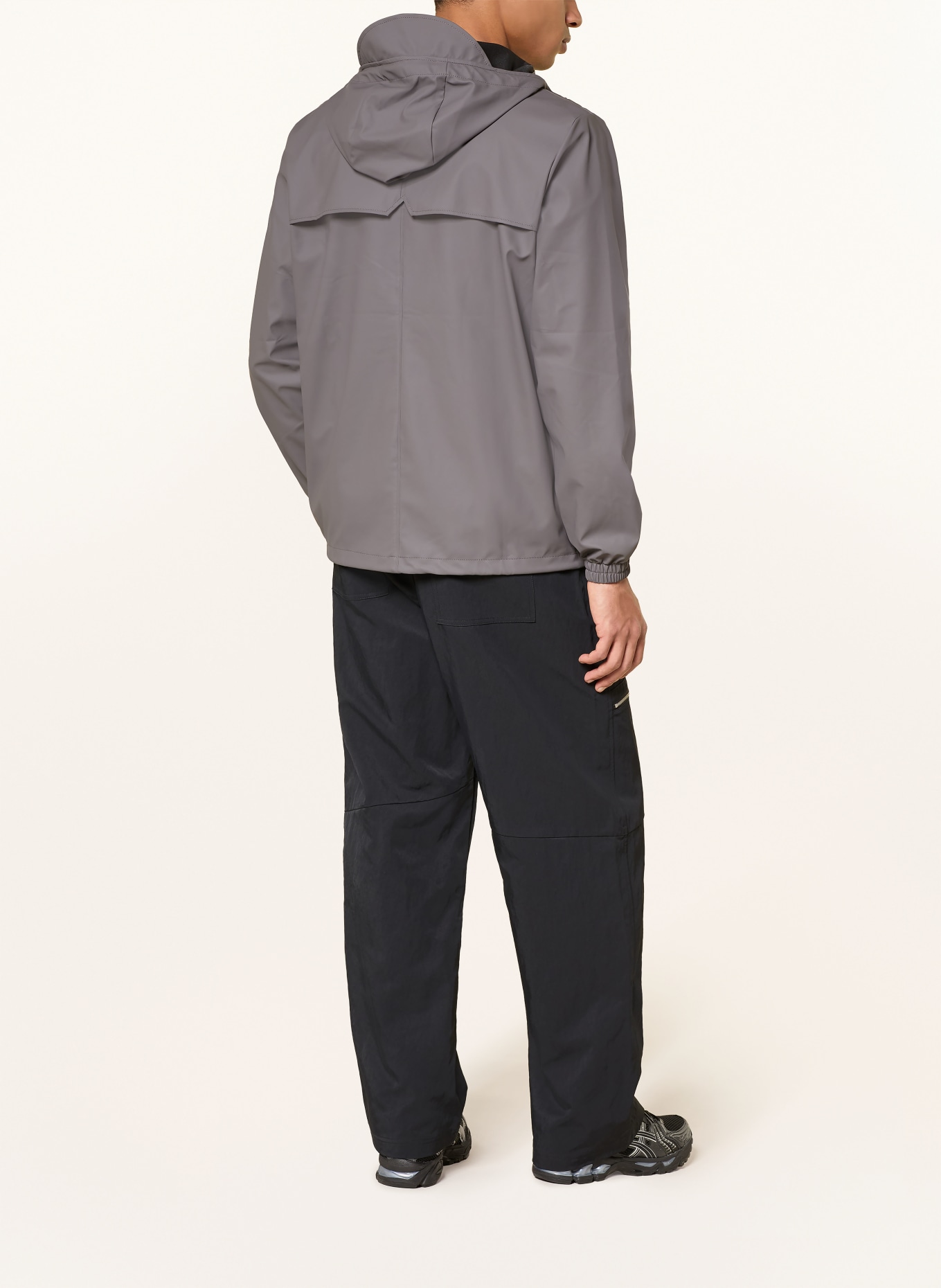 RAINS Veste de pluie STORM BREAKER W3: GRIS