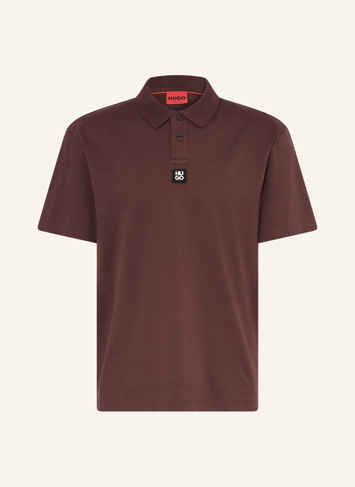 HUGO DEABONO jersey polo shirt: DARK RED