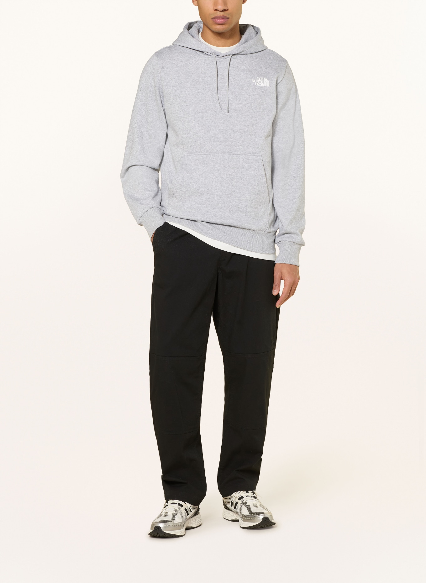 THE NORTH FACE Hoodie: HELLGRAU