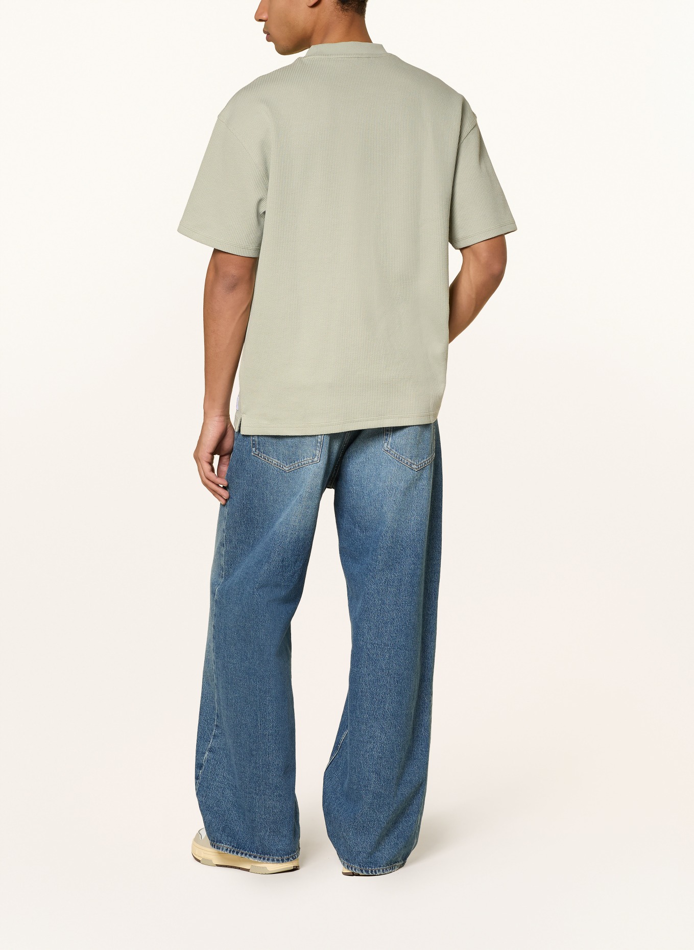 HUGO T-Shirt NUWAFFLE: HELLGRÜN