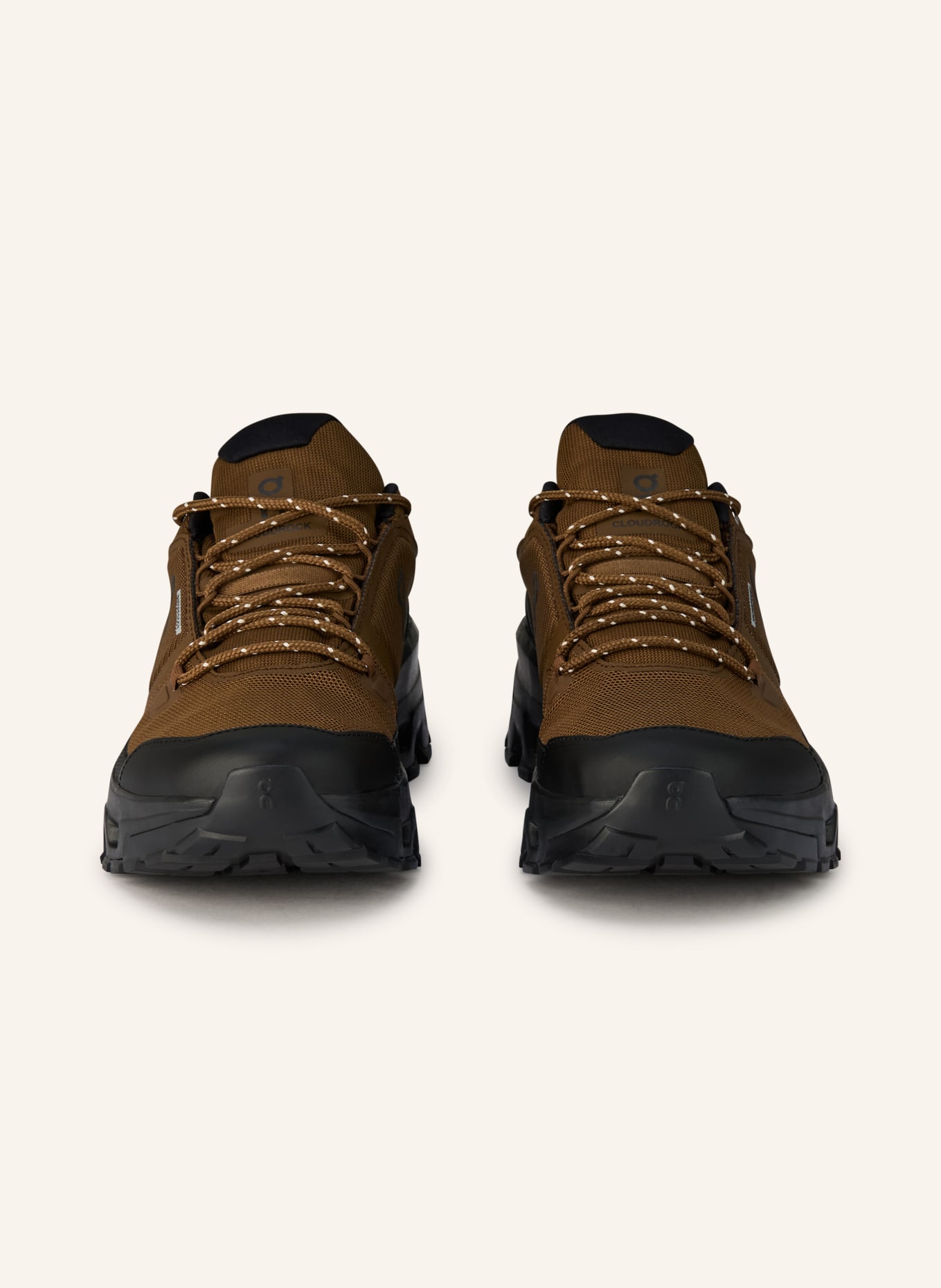 On Wanderschuhe CLOUDROCK LOW WP: BRAUN
