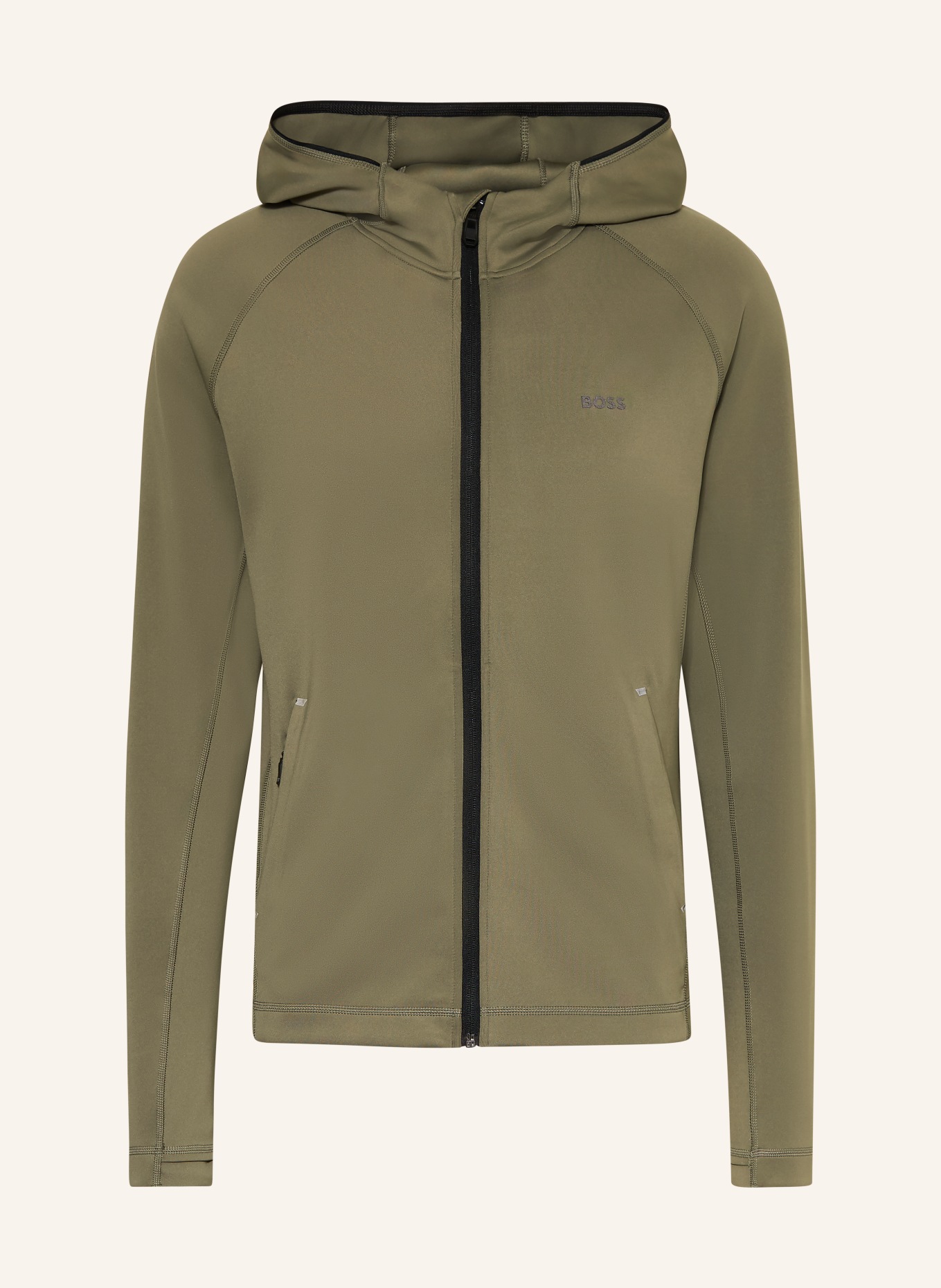 BOSS Trainingsjacke SICON ACTIVE: KHAKI