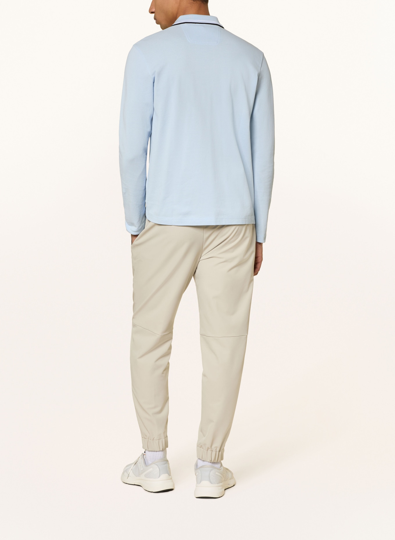 BOSS Piqué-Poloshirt PLISY Regular Fit: HELLBLAU