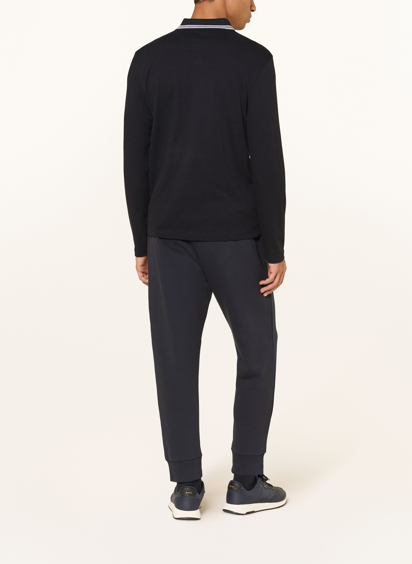 BOSS Piqué poloshirt PLISY Regular Fit: DONKERBLAUW