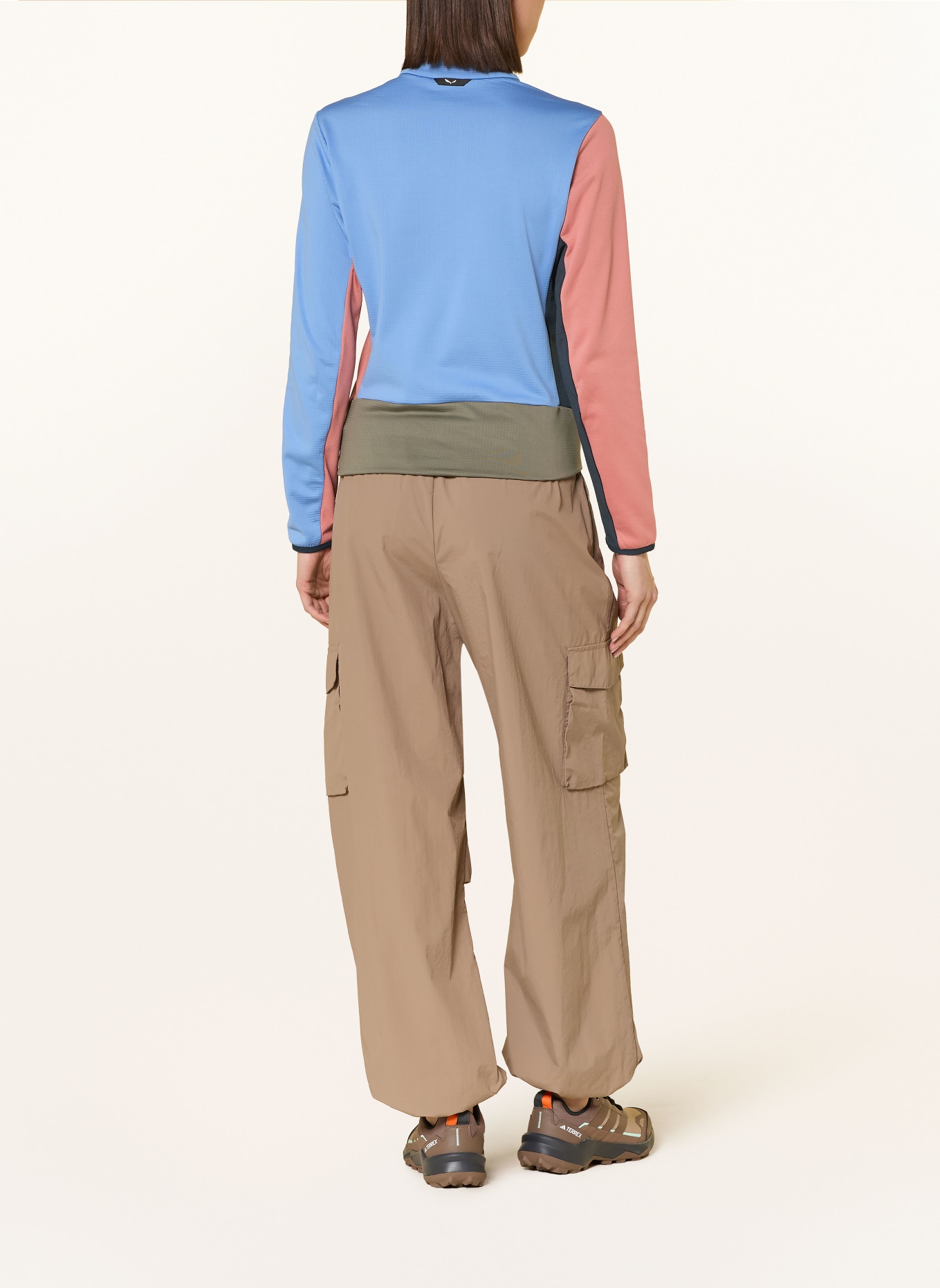 SALEWA PUEZ CAMMINO mid-layer jacket: DARK BLUE / ORANGE / KHAKI