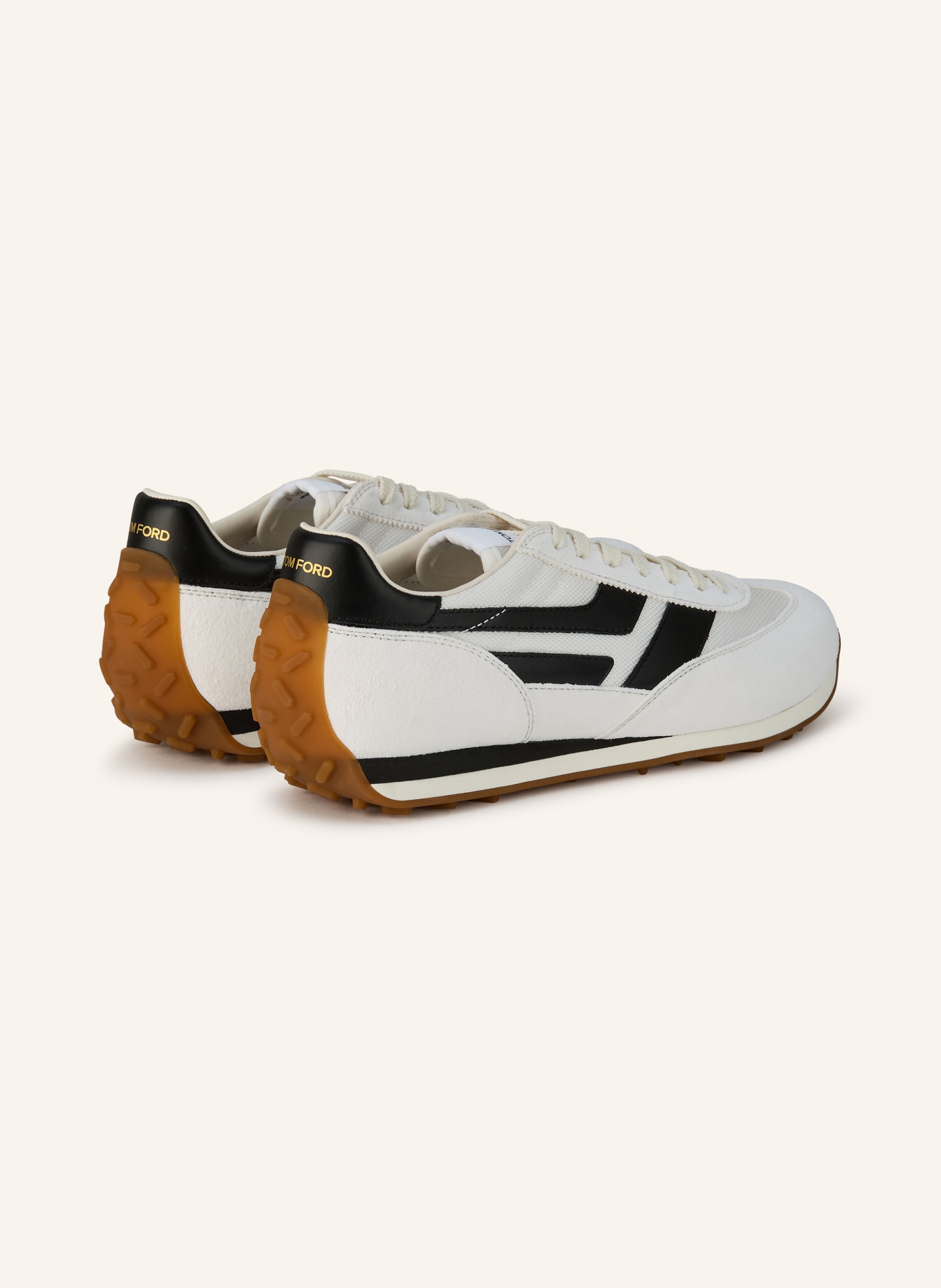 TOM FORD Sneaker MICK: WEISS / SCHWARZ