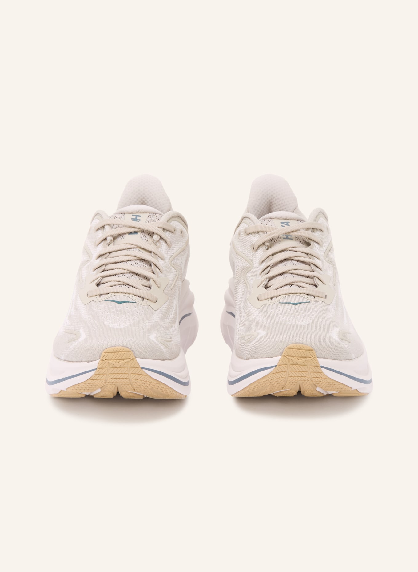 HOKA Buty do biegania CLIFTON 10: SZAROBRĄZOWY / CZIEMNOSZARY / BIAŁY