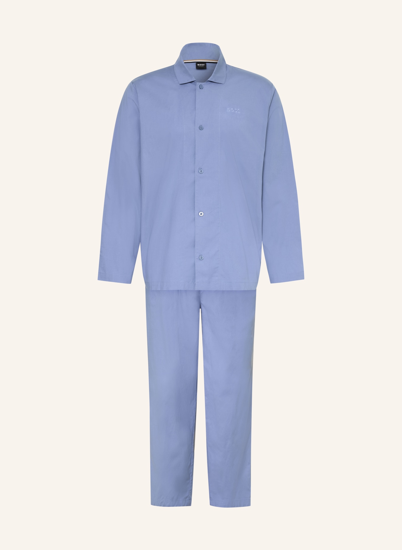 BOSS Schlafanzug CHRIS mit Geschenkbox: HELLBLAU