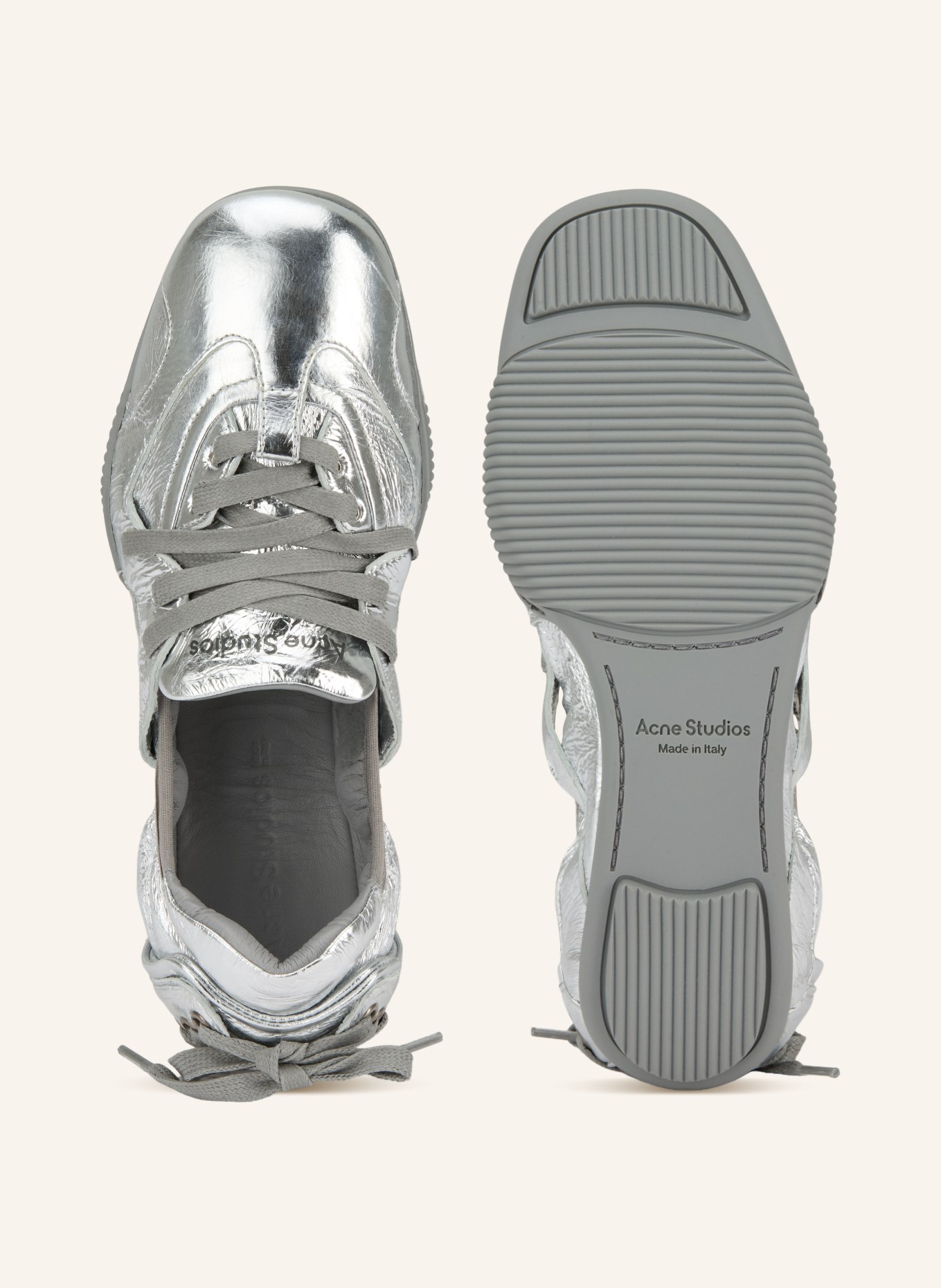 Acne Studios baleriny: SREBRNY