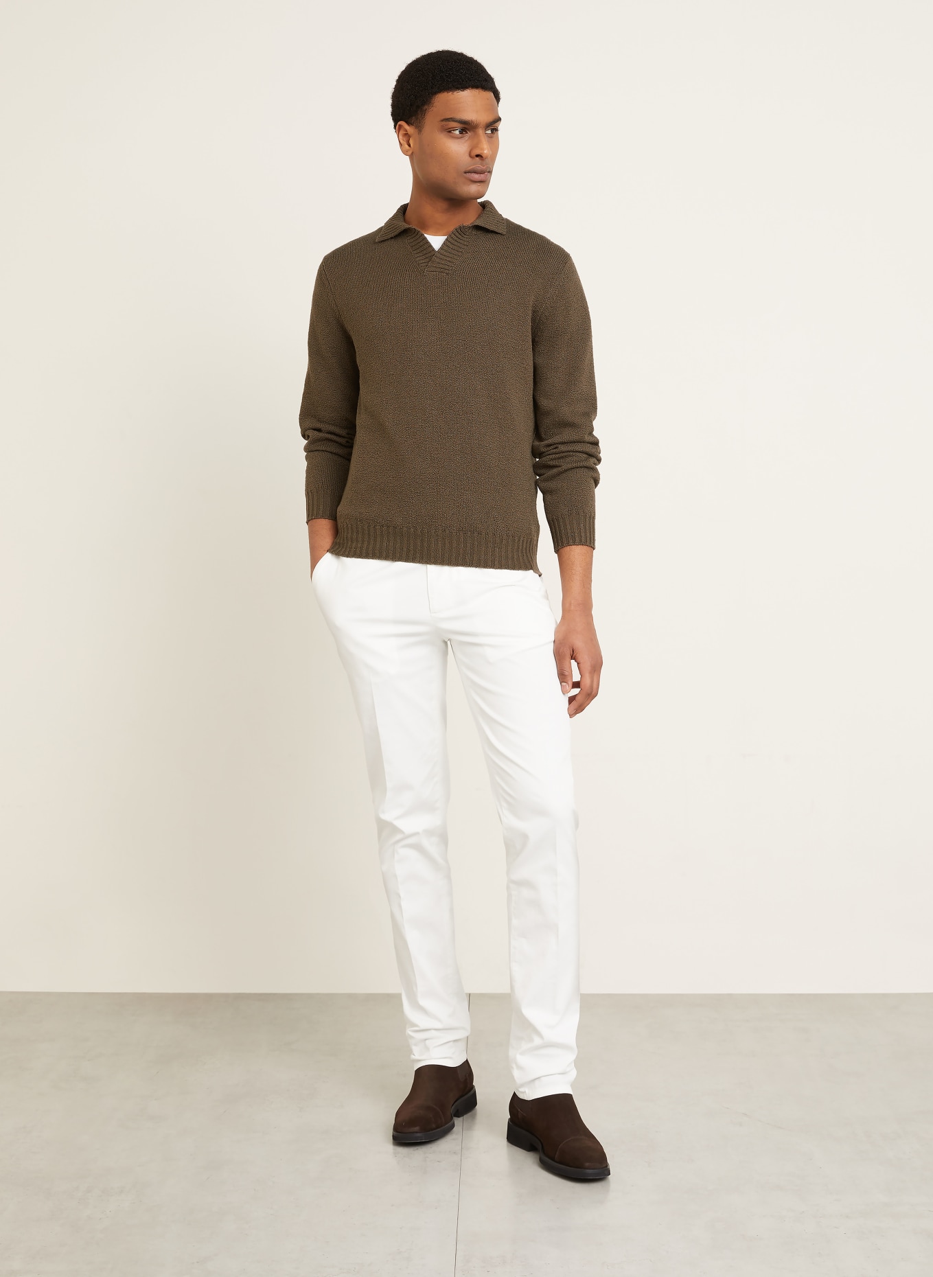 FIORONI Sweater: DARK BROWN