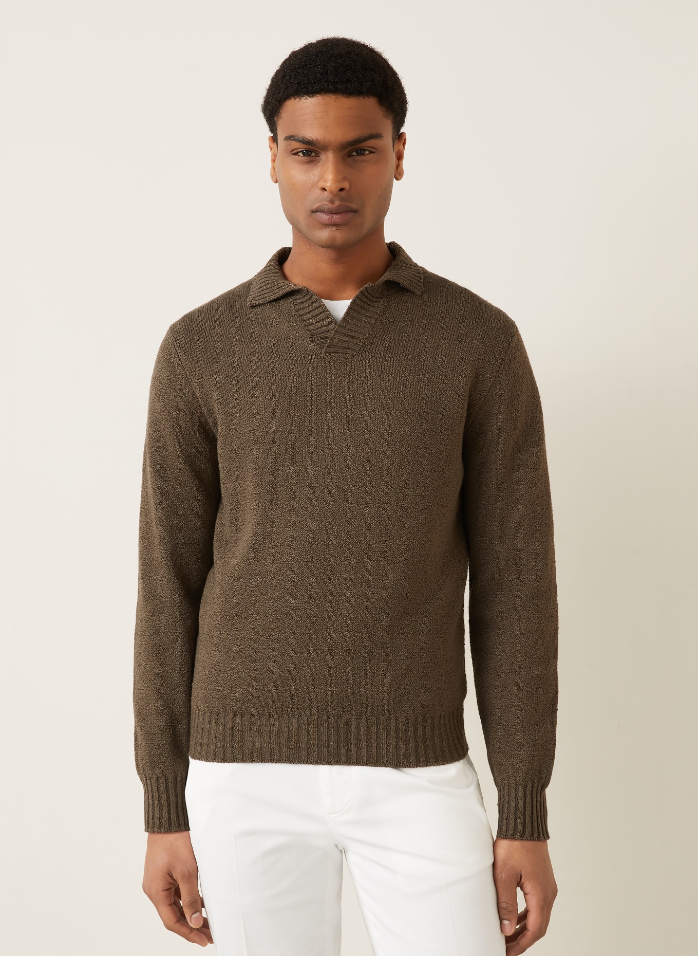 FIORONI Sweater: DARK BROWN