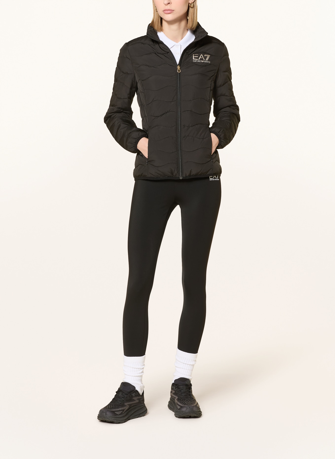 EA7 EMPORIO ARMANI Steppjacke TRAIN CORE: SCHWARZ