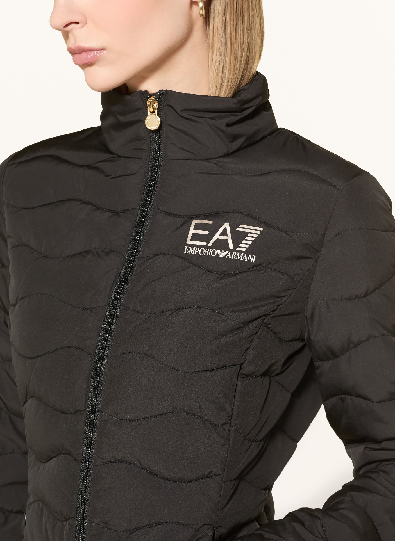 EA7 EMPORIO ARMANI Steppjacke TRAIN CORE: SCHWARZ