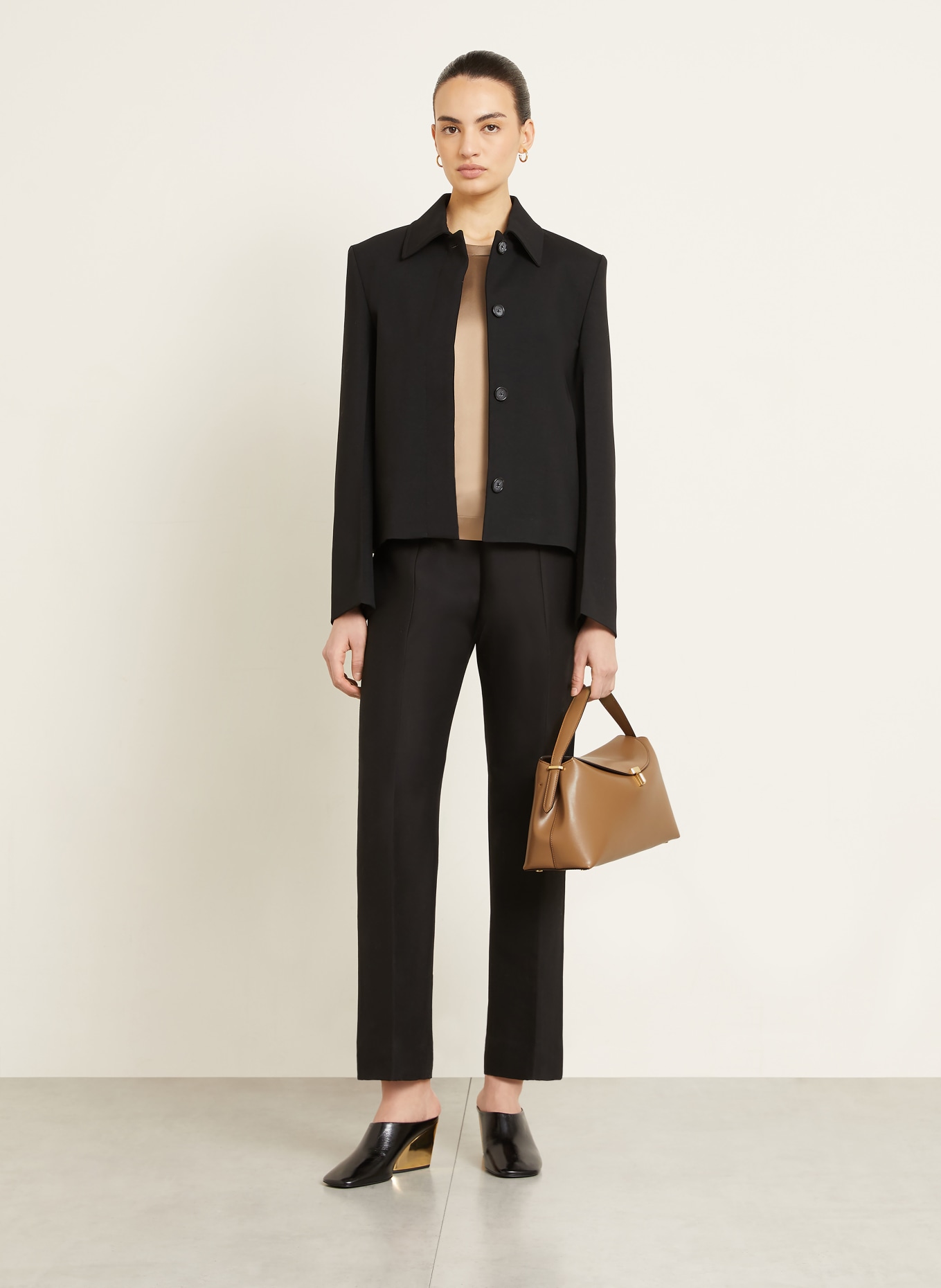 TOTEME Sac à main T-LOCK: CHAMEAU