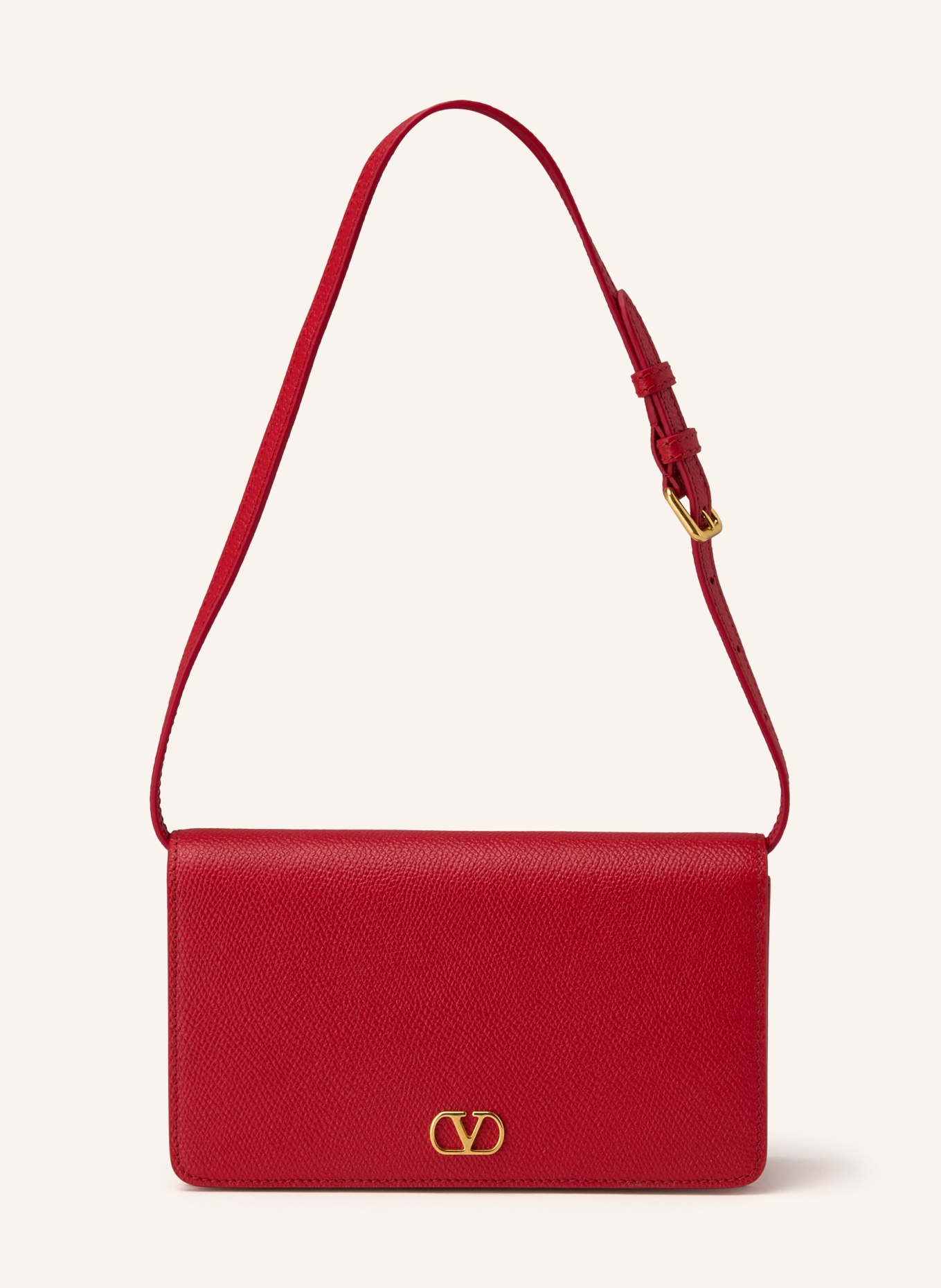 VALENTINO GARAVANI Geldbörse VLOGO SIGNATURE zum Umhängen: ROT