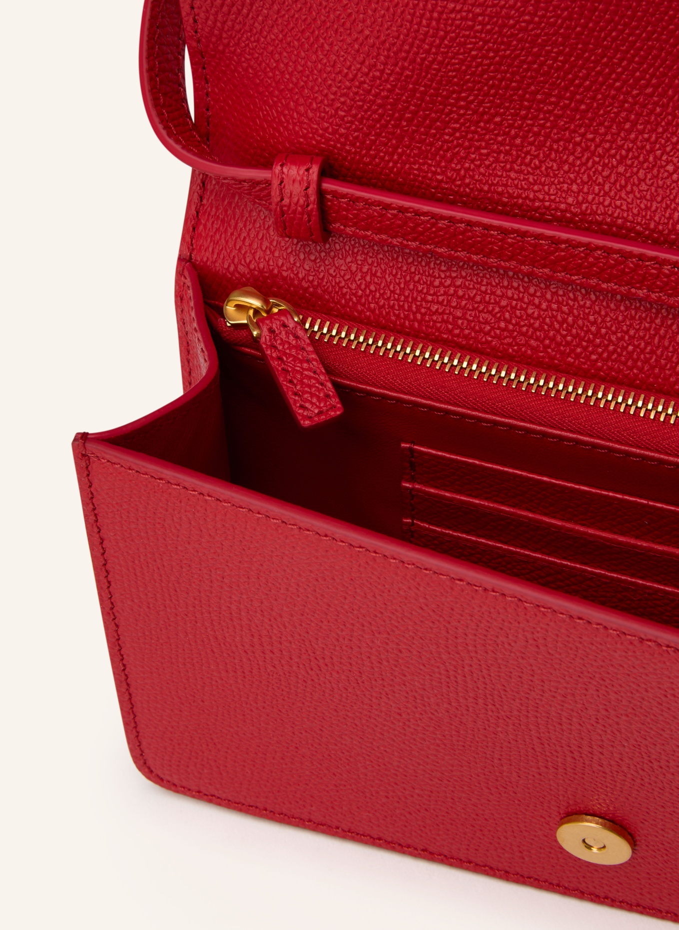 VALENTINO GARAVANI Geldbörse VLOGO SIGNATURE zum Umhängen: ROT