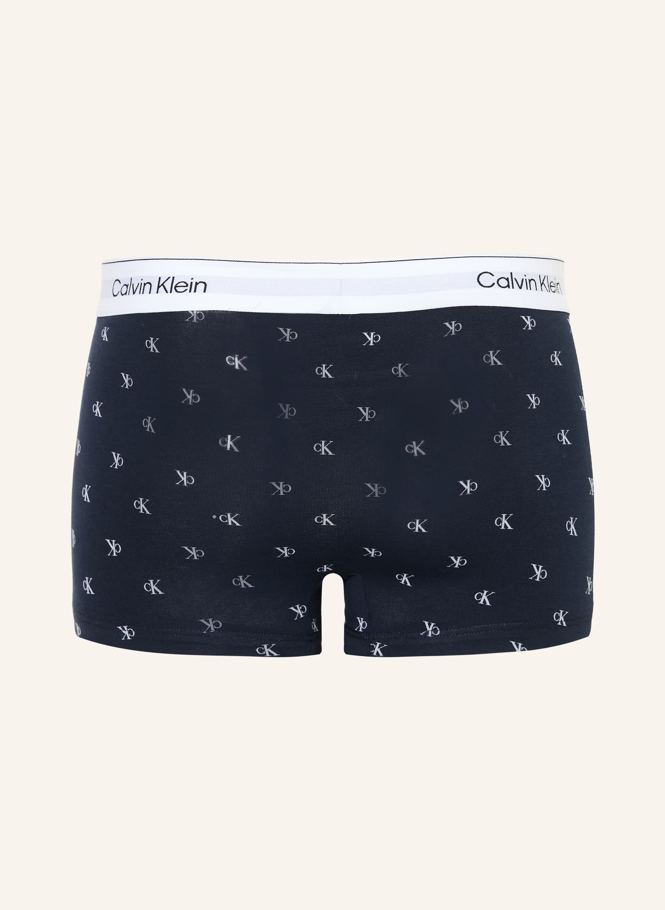 Calvin Klein 3er-Pack Boxershorts ICON COTTON STRETCH Low Rise: DUNKELBLAU / BLAUGRAU / HELLROT