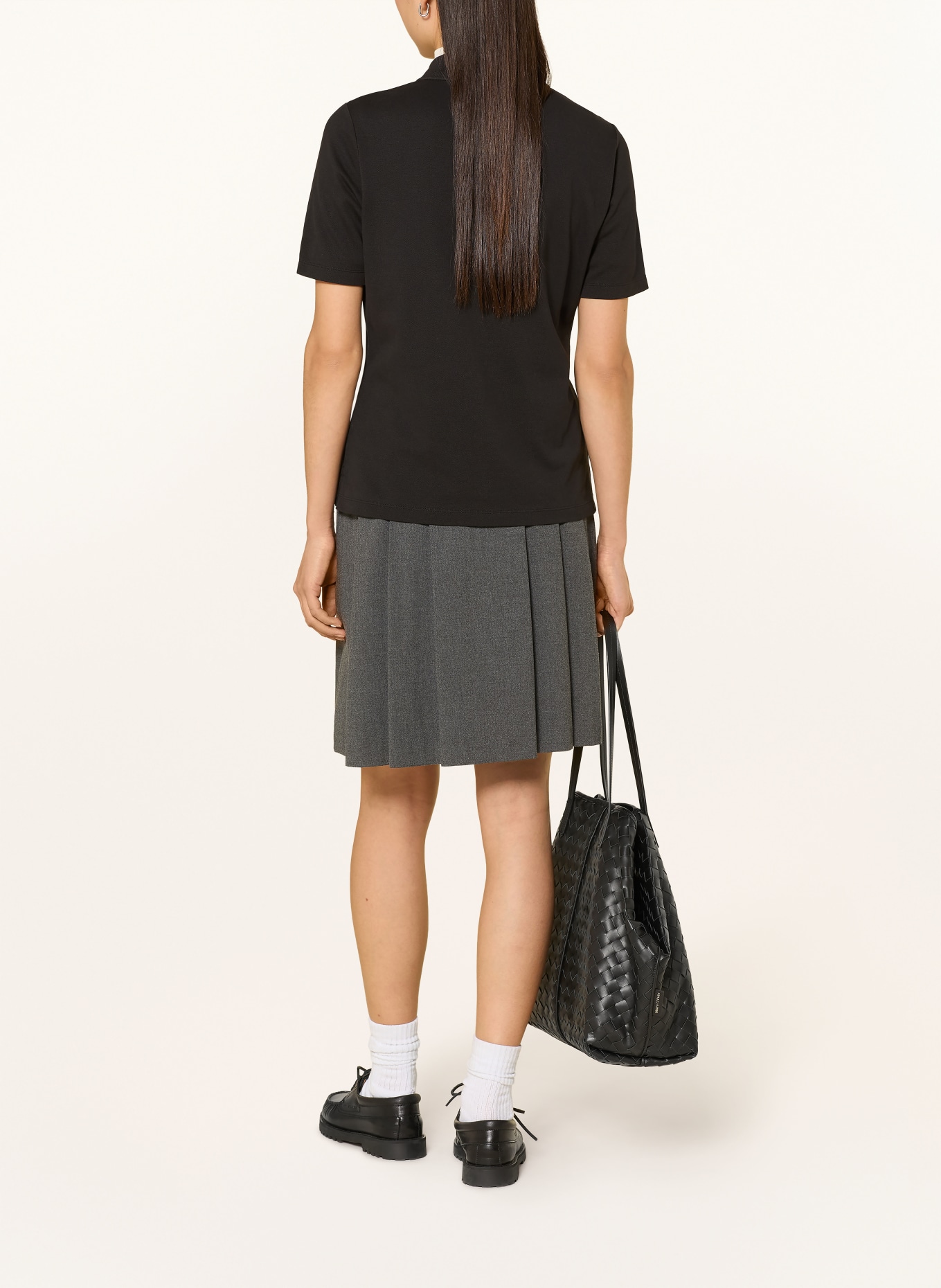 TOMMY HILFIGER Piqué-Poloshirt: SCHWARZ