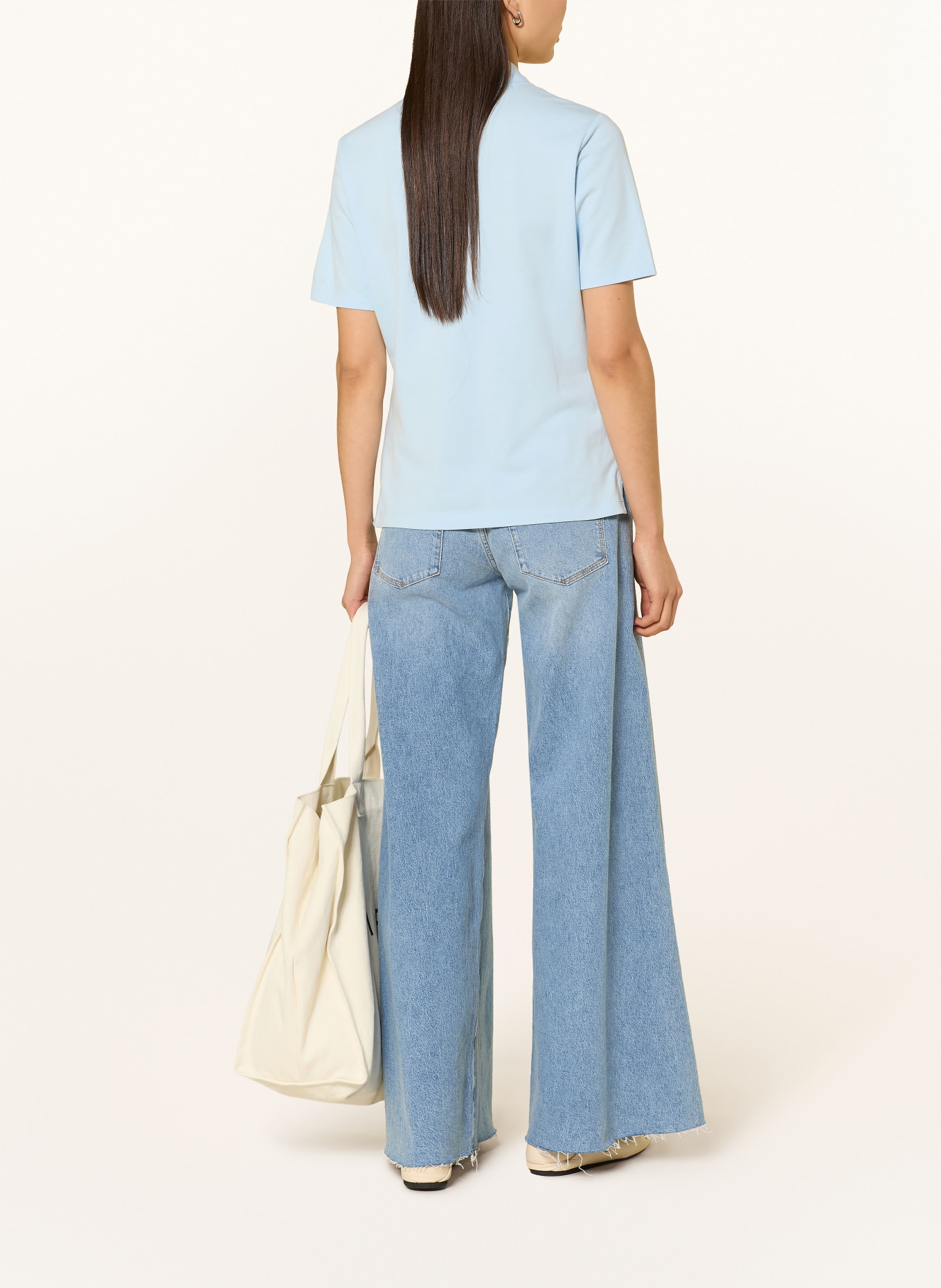 TOMMY HILFIGER Piqué-Poloshirt: HELLBLAU