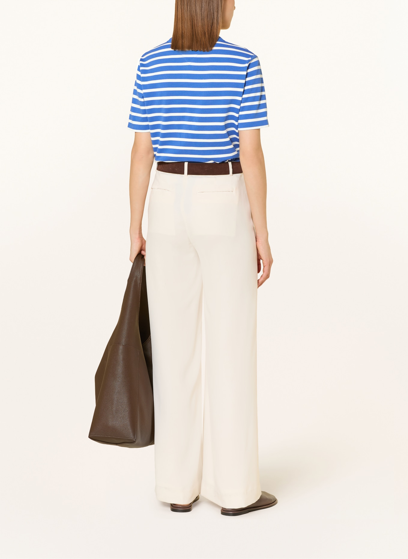 TOMMY HILFIGER Piqué-Poloshirt: BLAU / WEISS