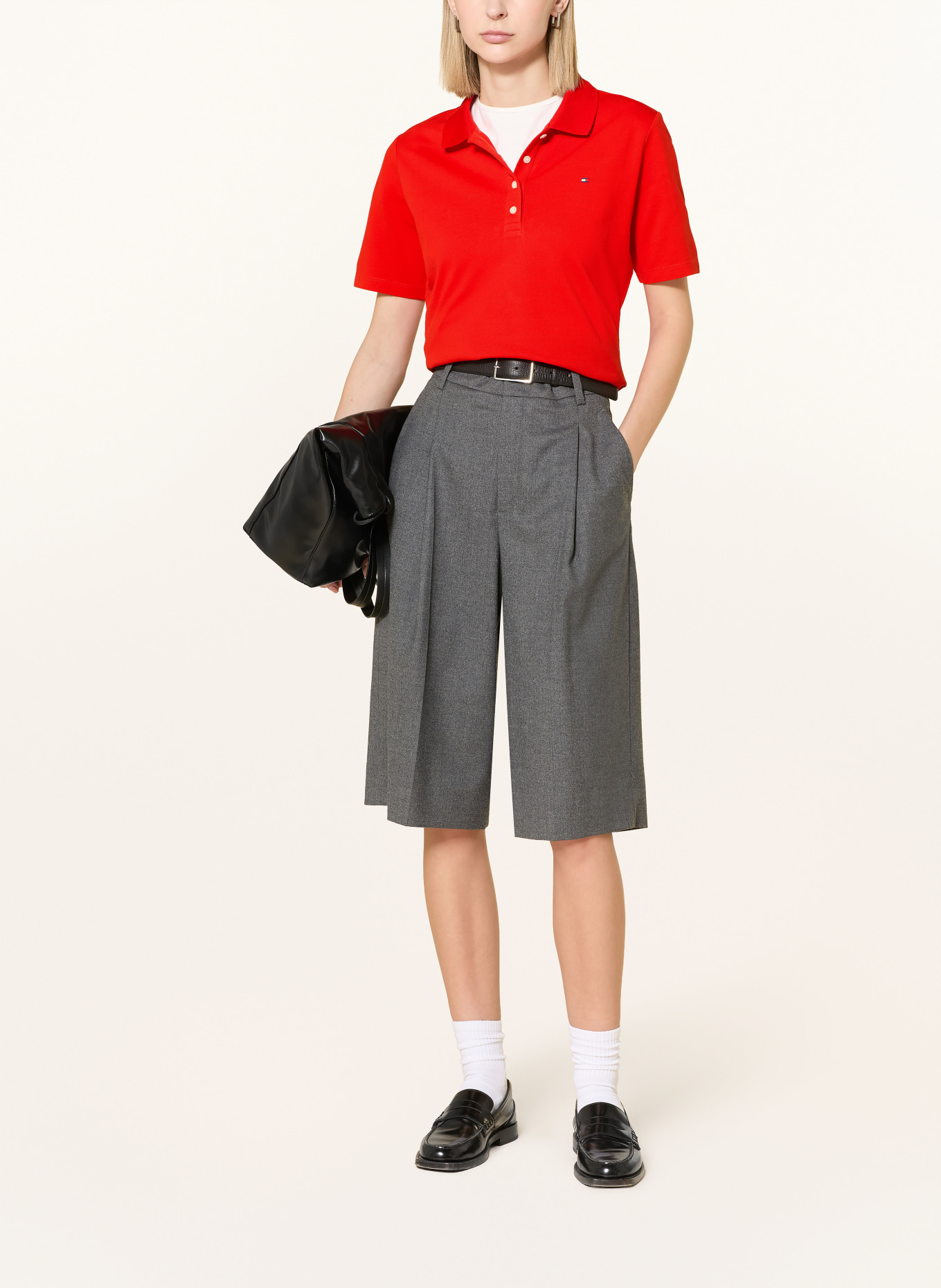 TOMMY HILFIGER Piqué-Poloshirt: ROT