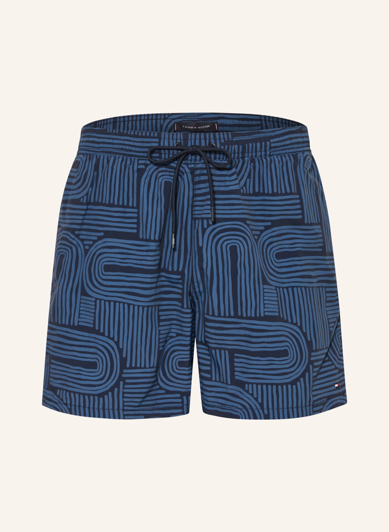 TOMMY HILFIGER Badeshorts: BLAU / DUNKELBLAU