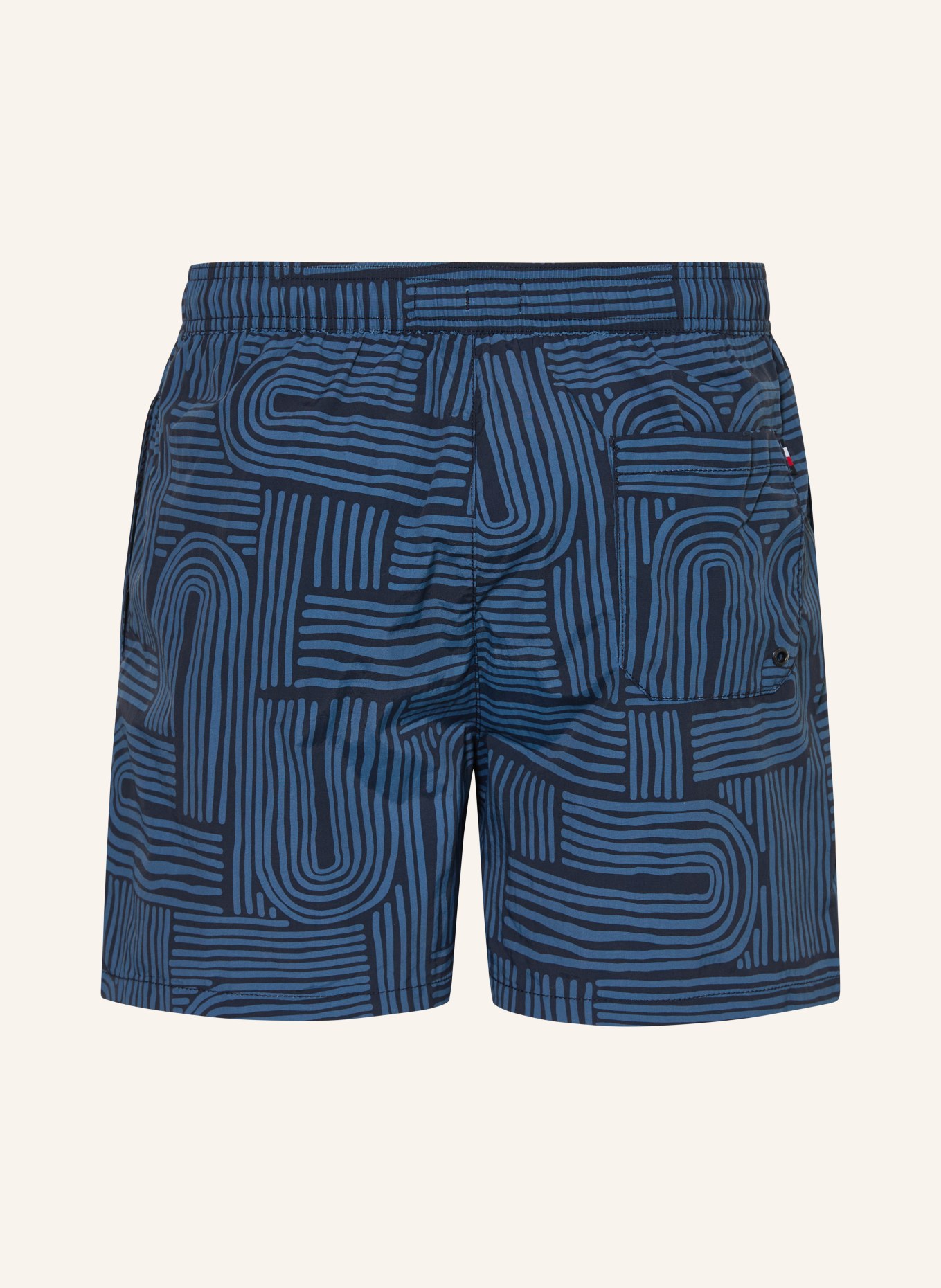 TOMMY HILFIGER Badeshorts: BLAU / DUNKELBLAU