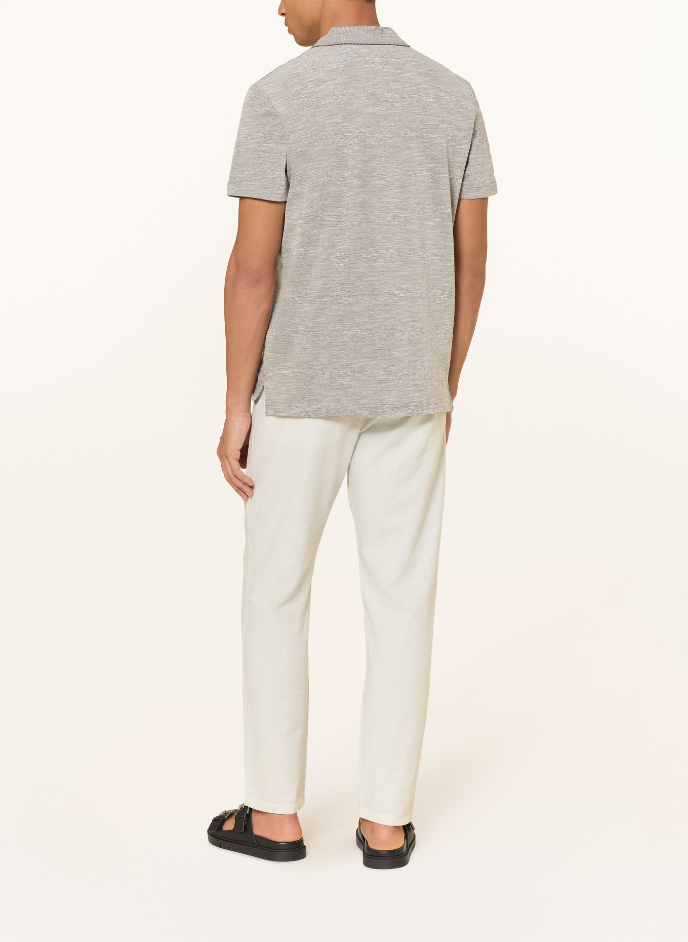 TOMMY HILFIGER Piqué-Poloshirt: DUNKELGRÜN / WEISS