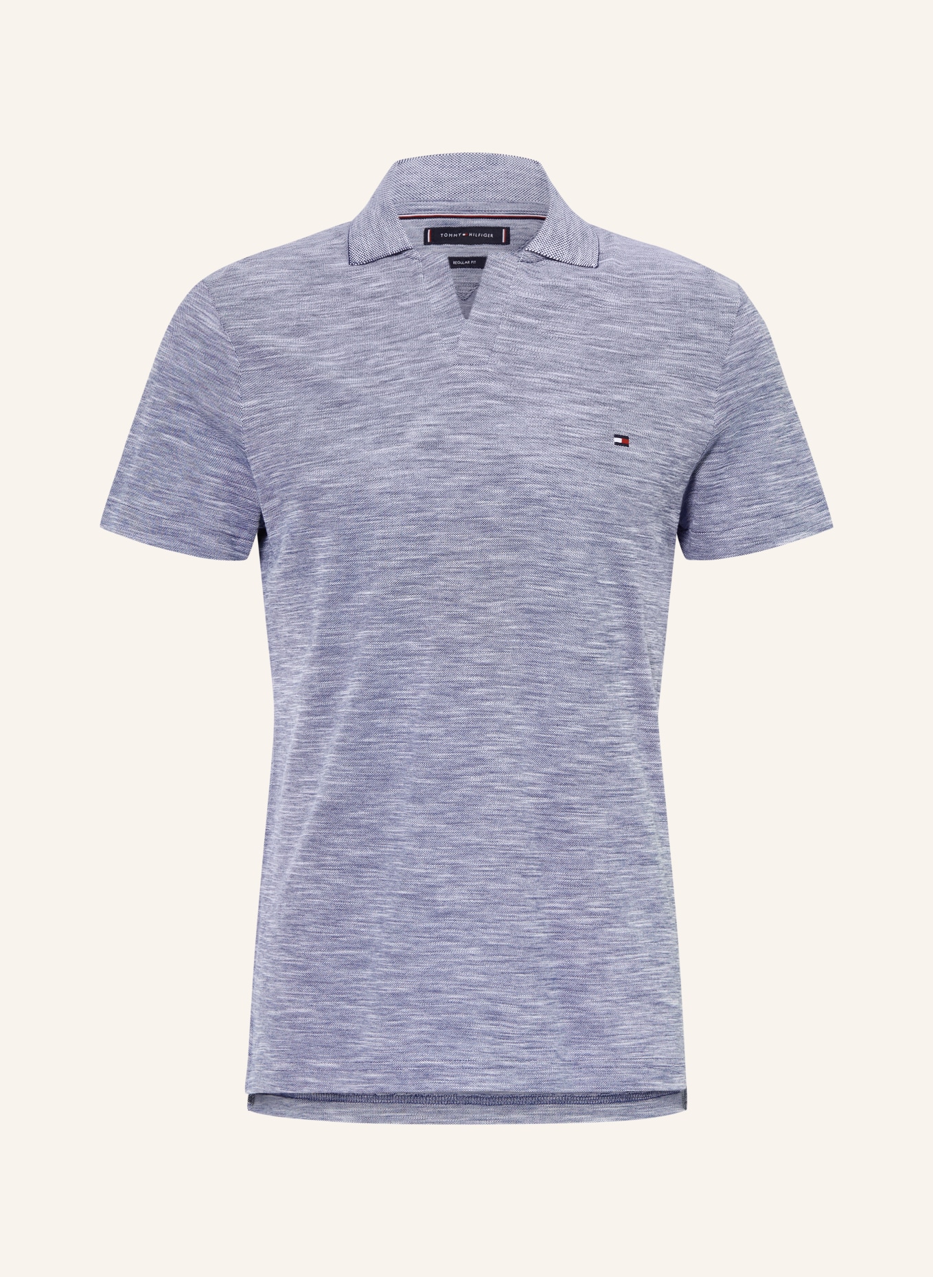 TOMMY HILFIGER Piqué-Poloshirt: BLAUGRAU
