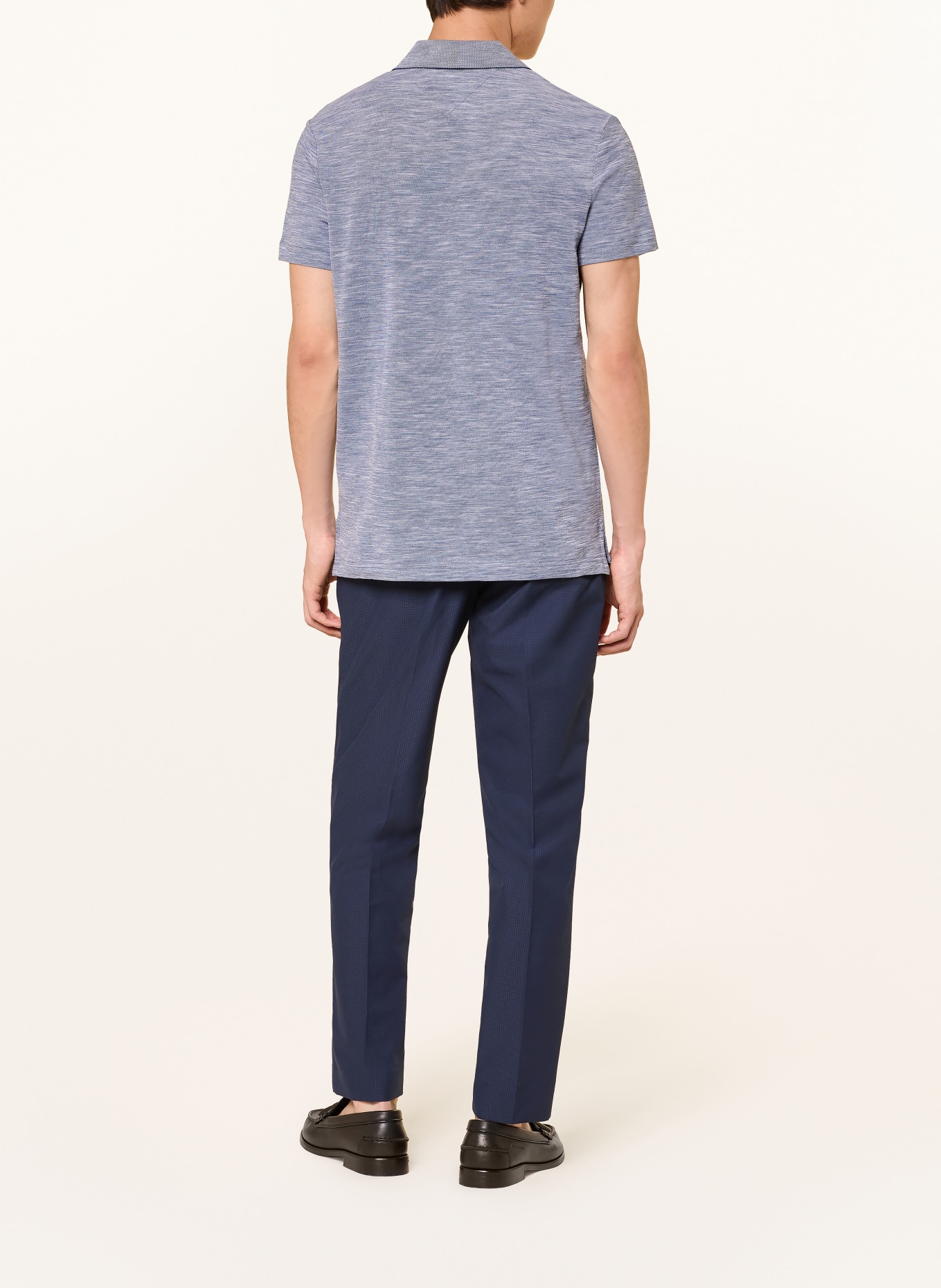 TOMMY HILFIGER Piqué-Poloshirt: BLAUGRAU