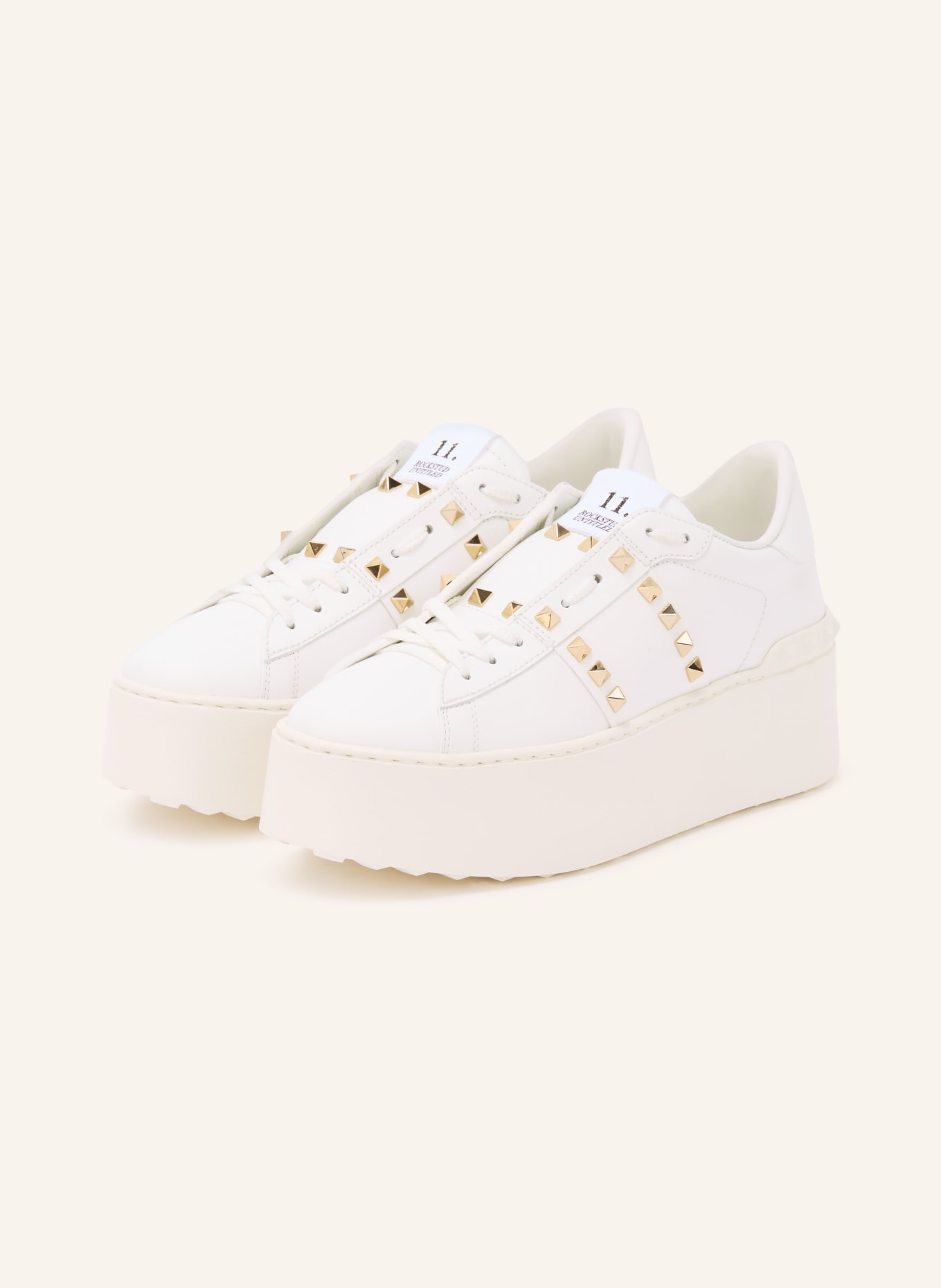 VALENTINO GARAVANI Sneaker ROCKSTUD mit Nieten: WEISS
