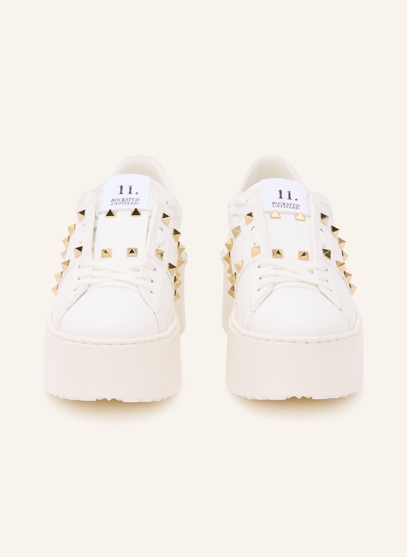 VALENTINO GARAVANI Sneaker ROCKSTUD mit Nieten: WEISS