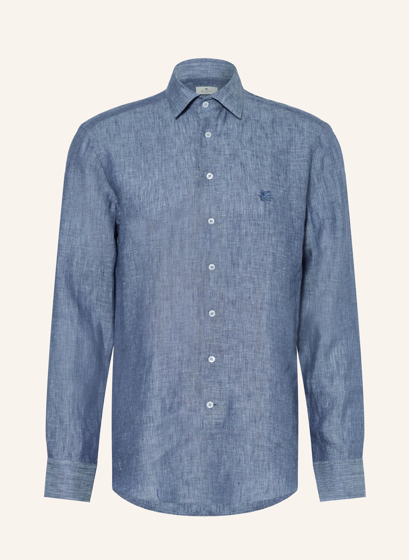 ETRO Leinenhemd Regular Fit: BLAU