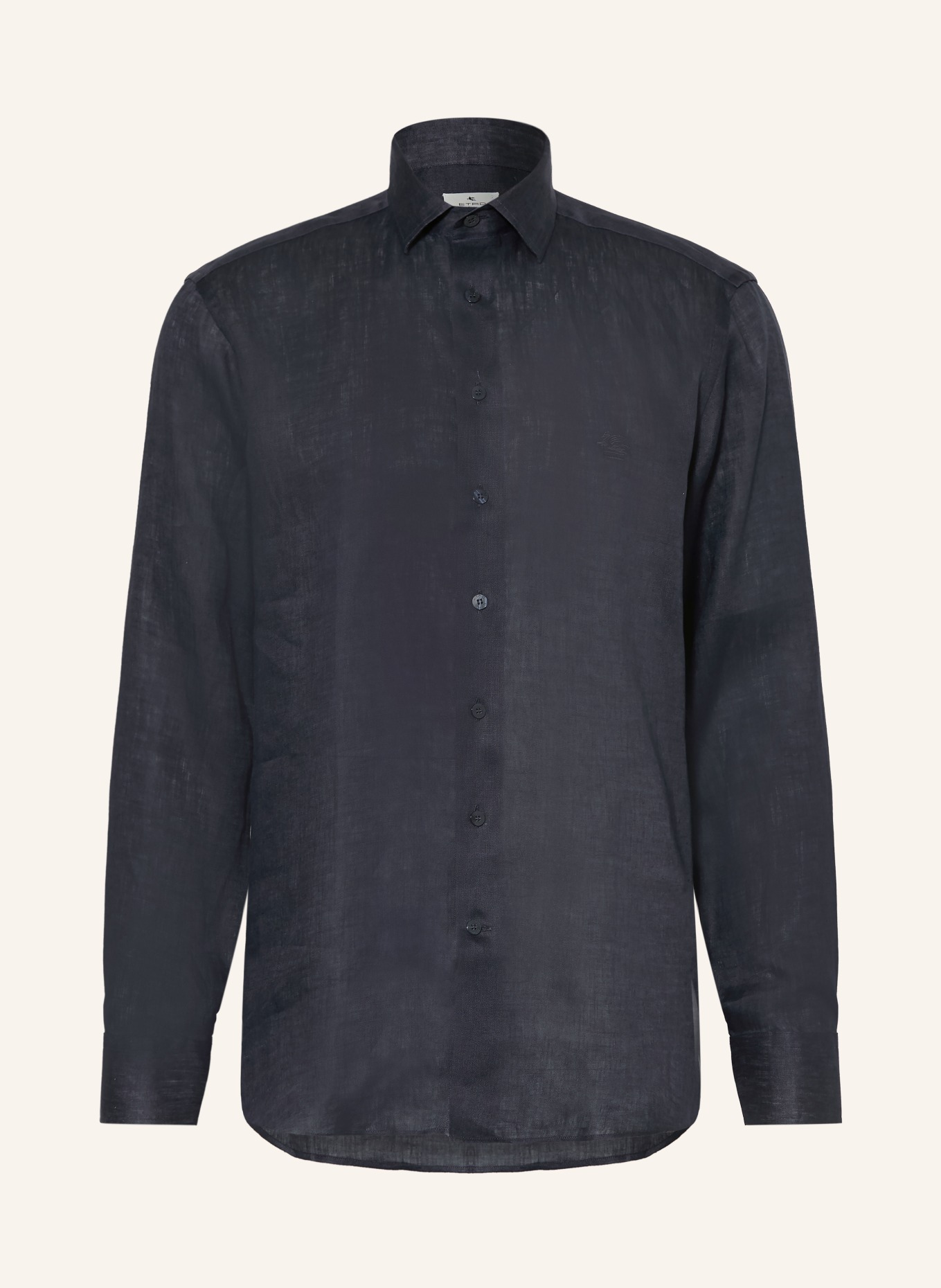 ETRO Leinenhemd Regular Fit: DUNKELBLAU