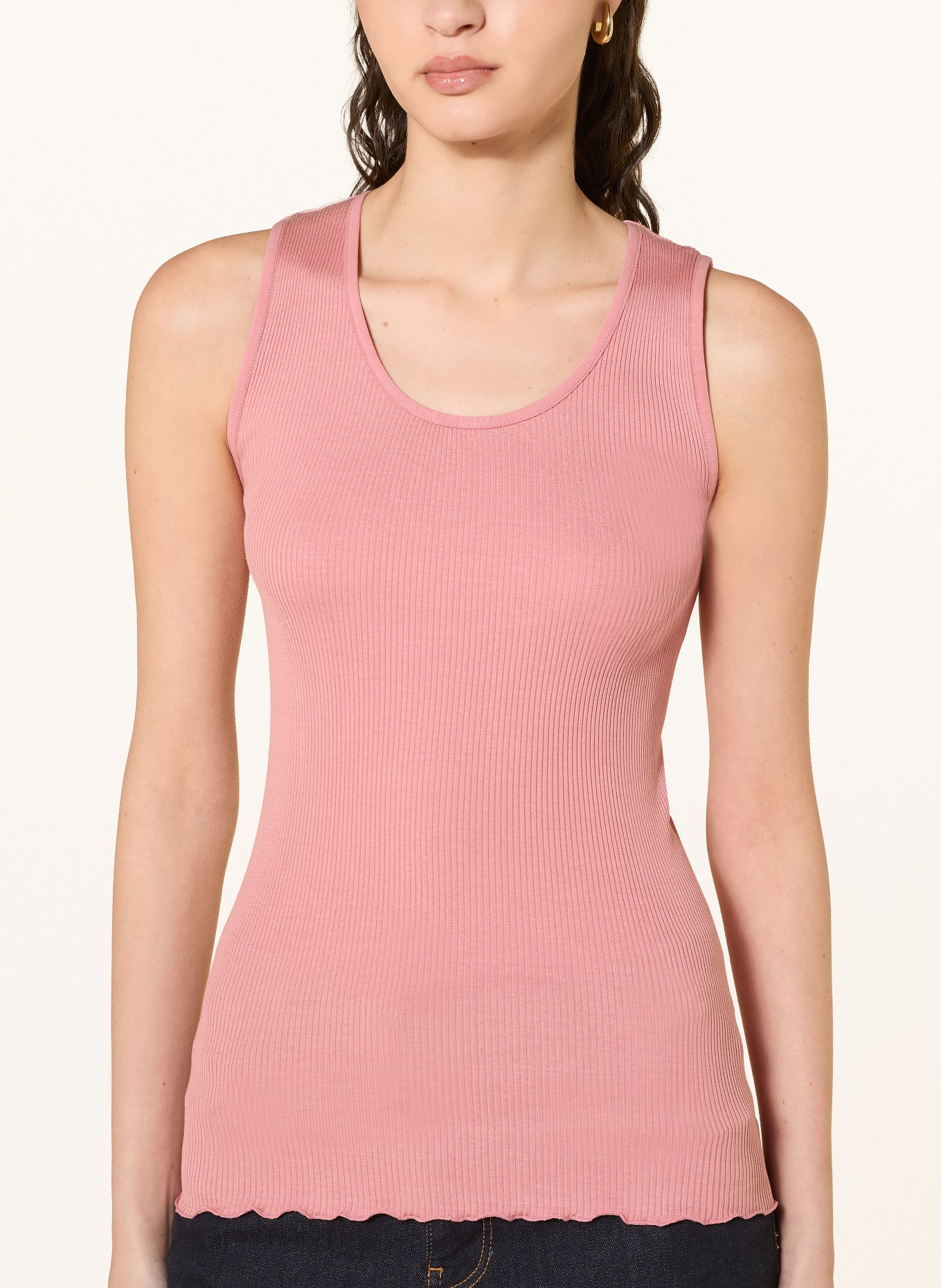 MOS MOSH Top MMELAINE s hedvábím: RŮŽOVÁ