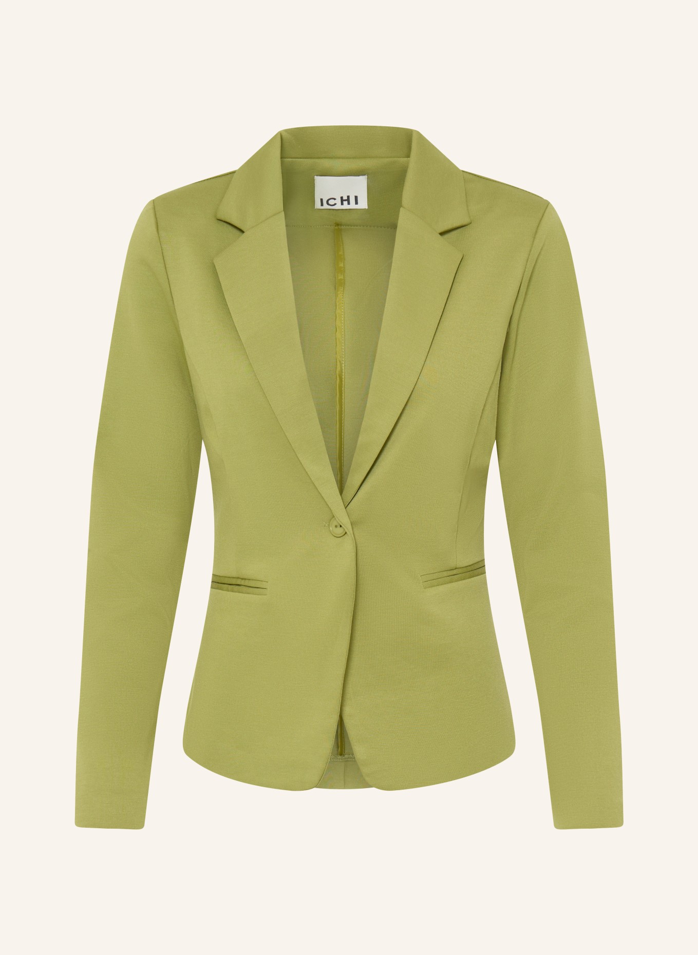 ICHI Blezer z dżerseju IHKATE: OLIWKOWY