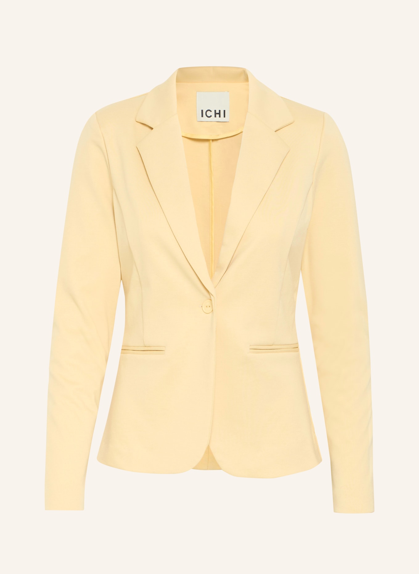 ICHI Jersey blazer IHKATE: LIGHT YELLOW