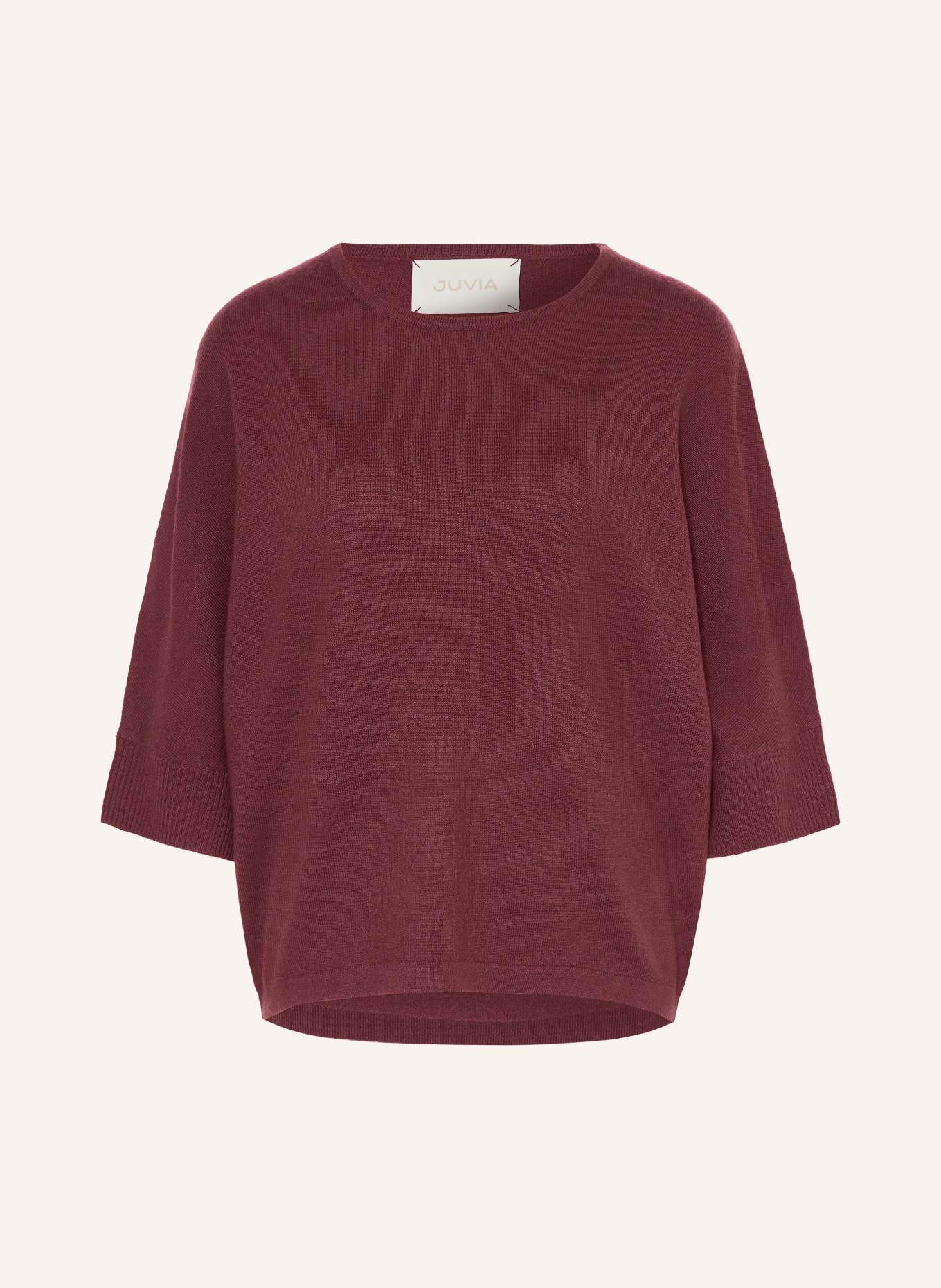 Juvia Pullover BLANCA mit 3/4-Arm: DUNKELROT