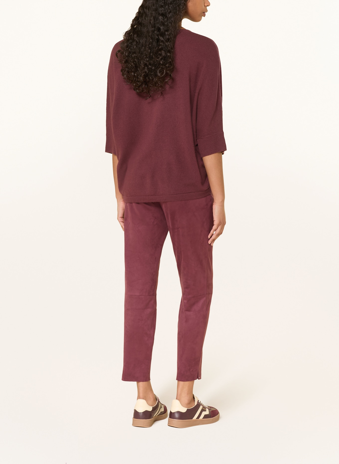 Juvia Pullover BLANCA mit 3/4-Arm: DUNKELROT