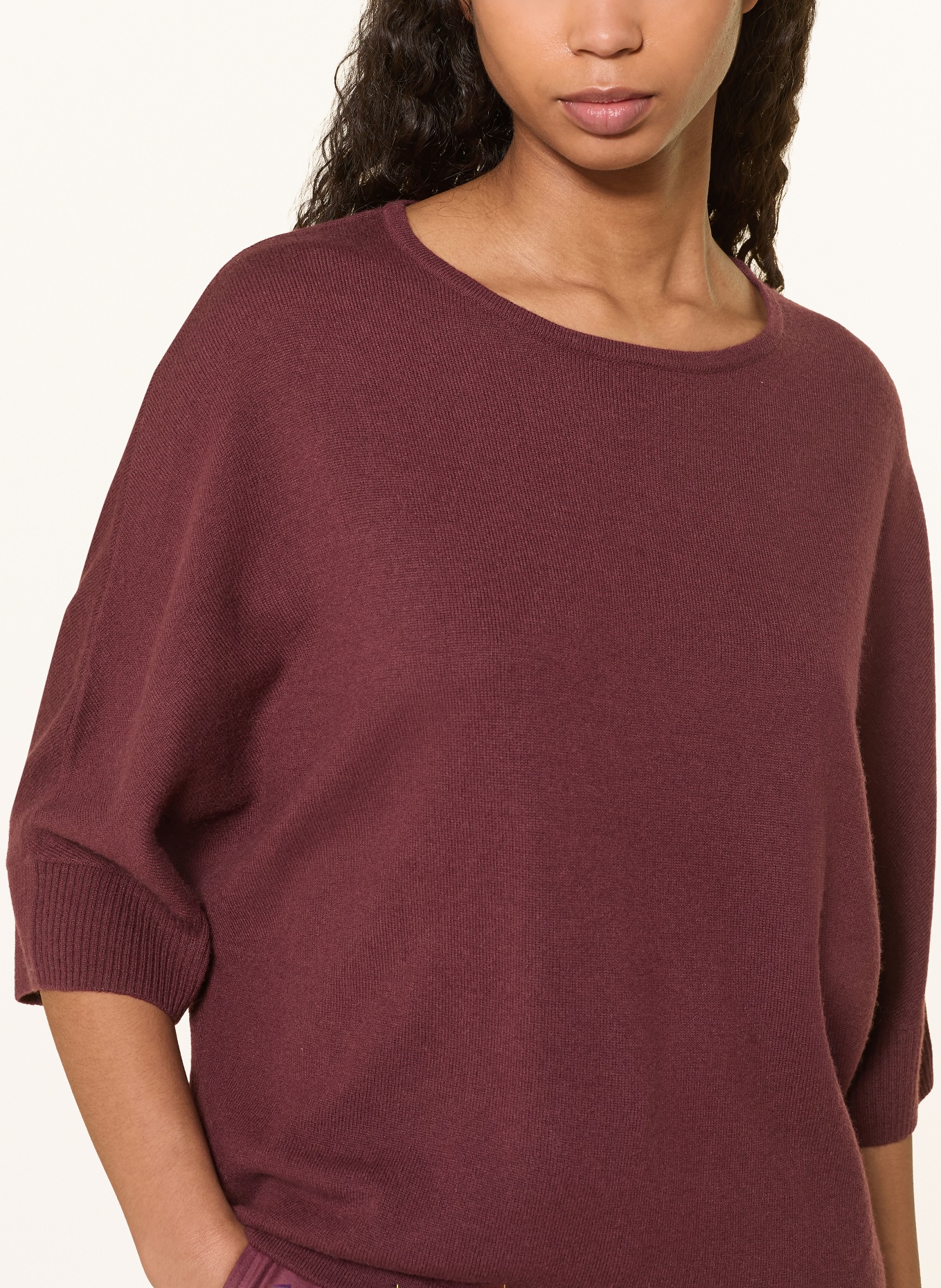 Juvia Pullover BLANCA mit 3/4-Arm: DUNKELROT